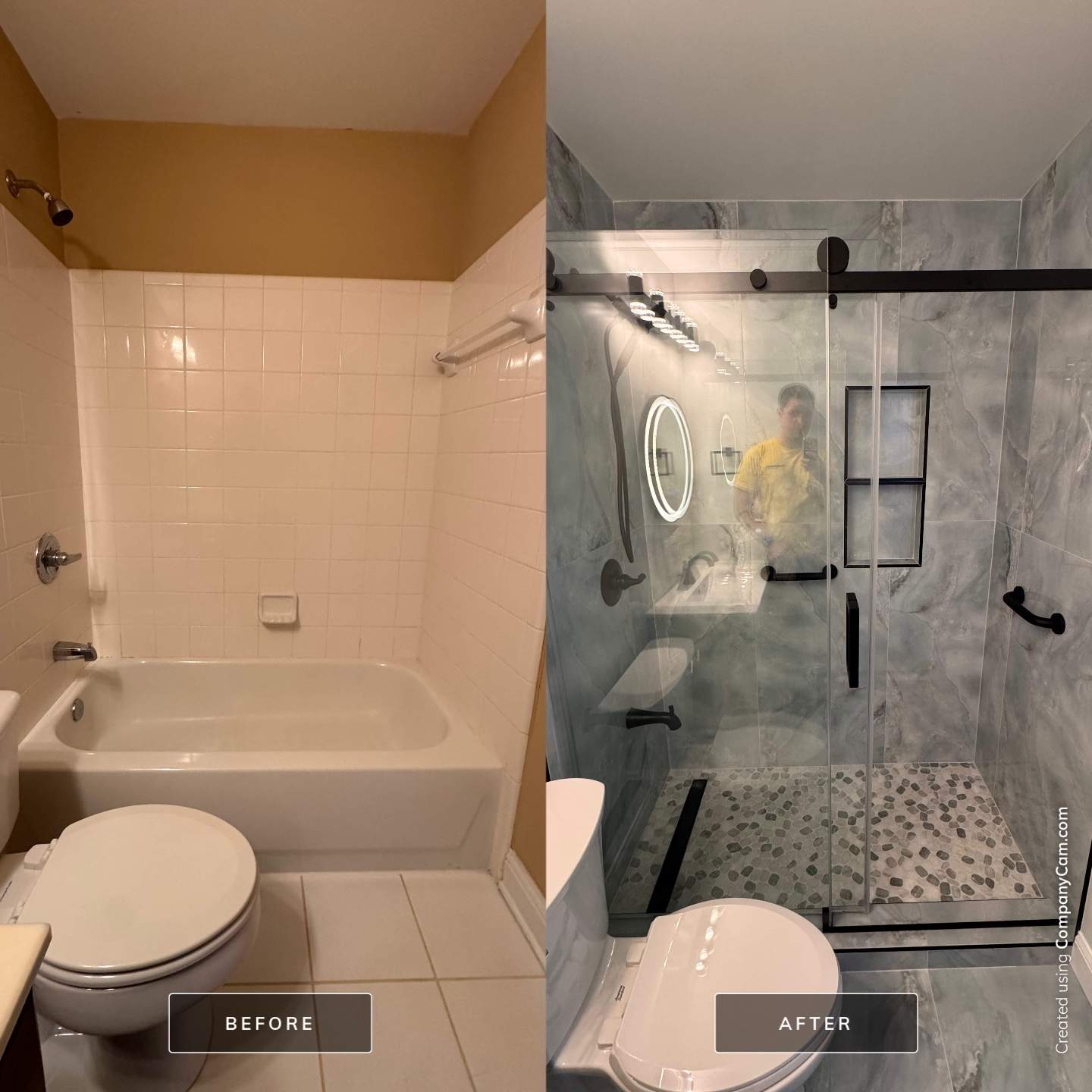 Guest bathroom renovation by Prudencio