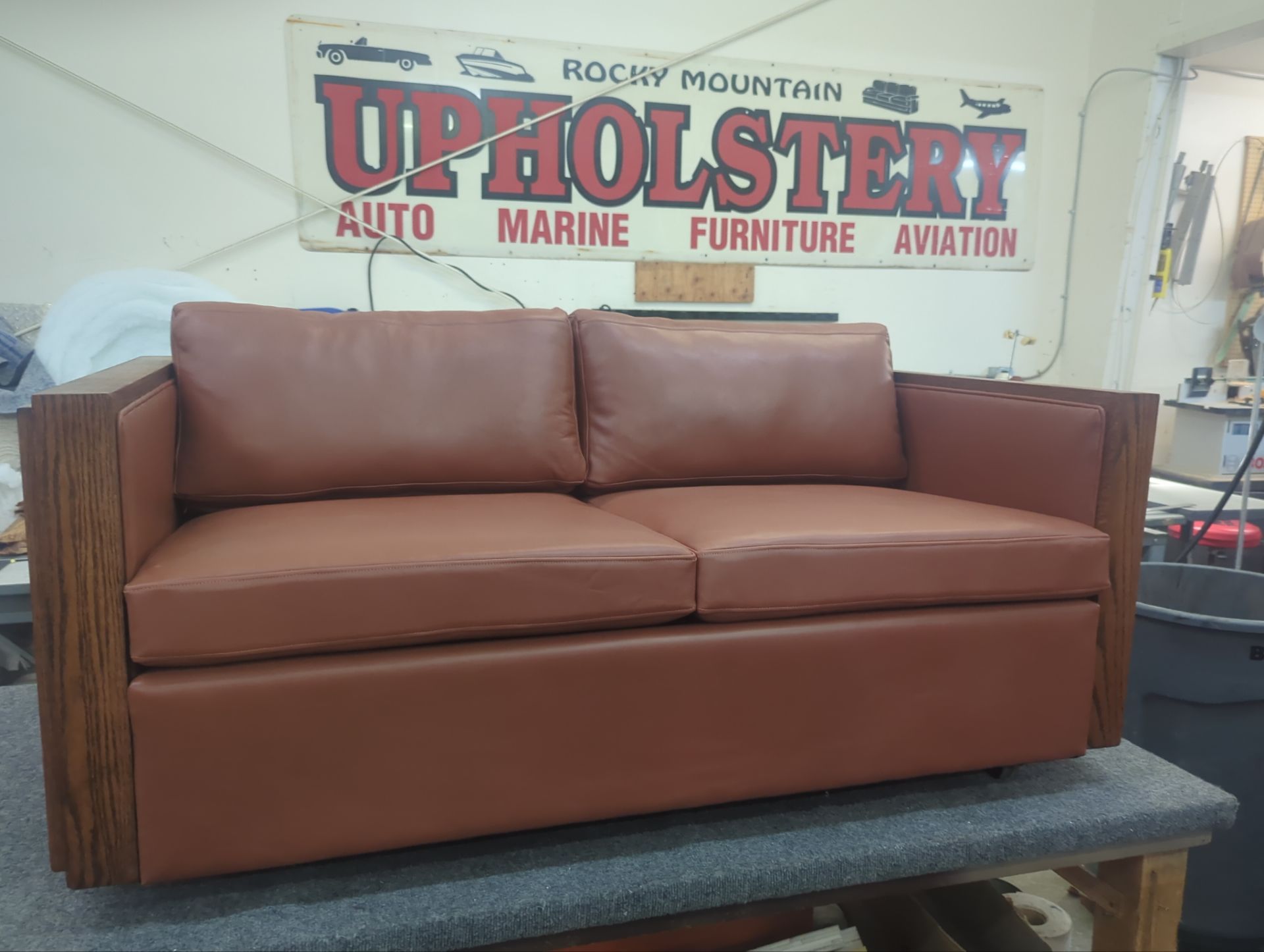Retro Sofa  by Rocky Mountain Upholstery Co