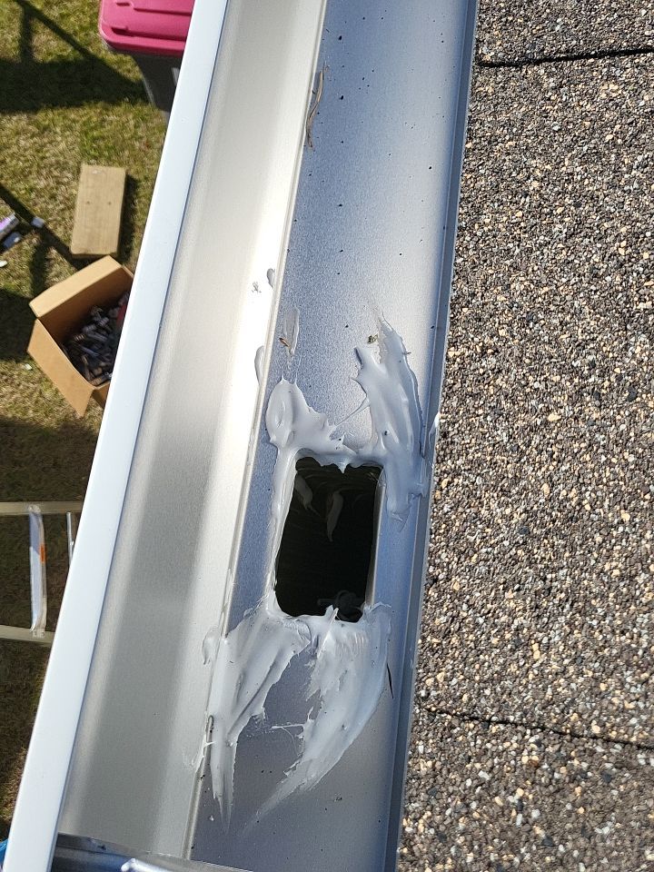 Gutter Installation using White K-Style Gutters by Gutter Professors