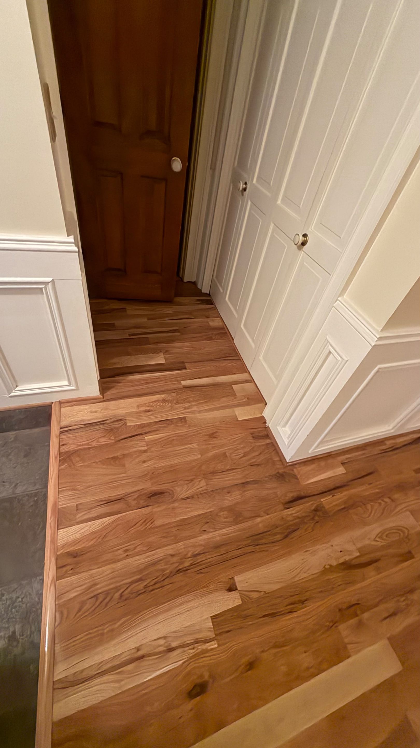 Natural Oak Hardwood Flooring Installation and site on finish Throughout Roswell Home by Flooring Xpress CO 