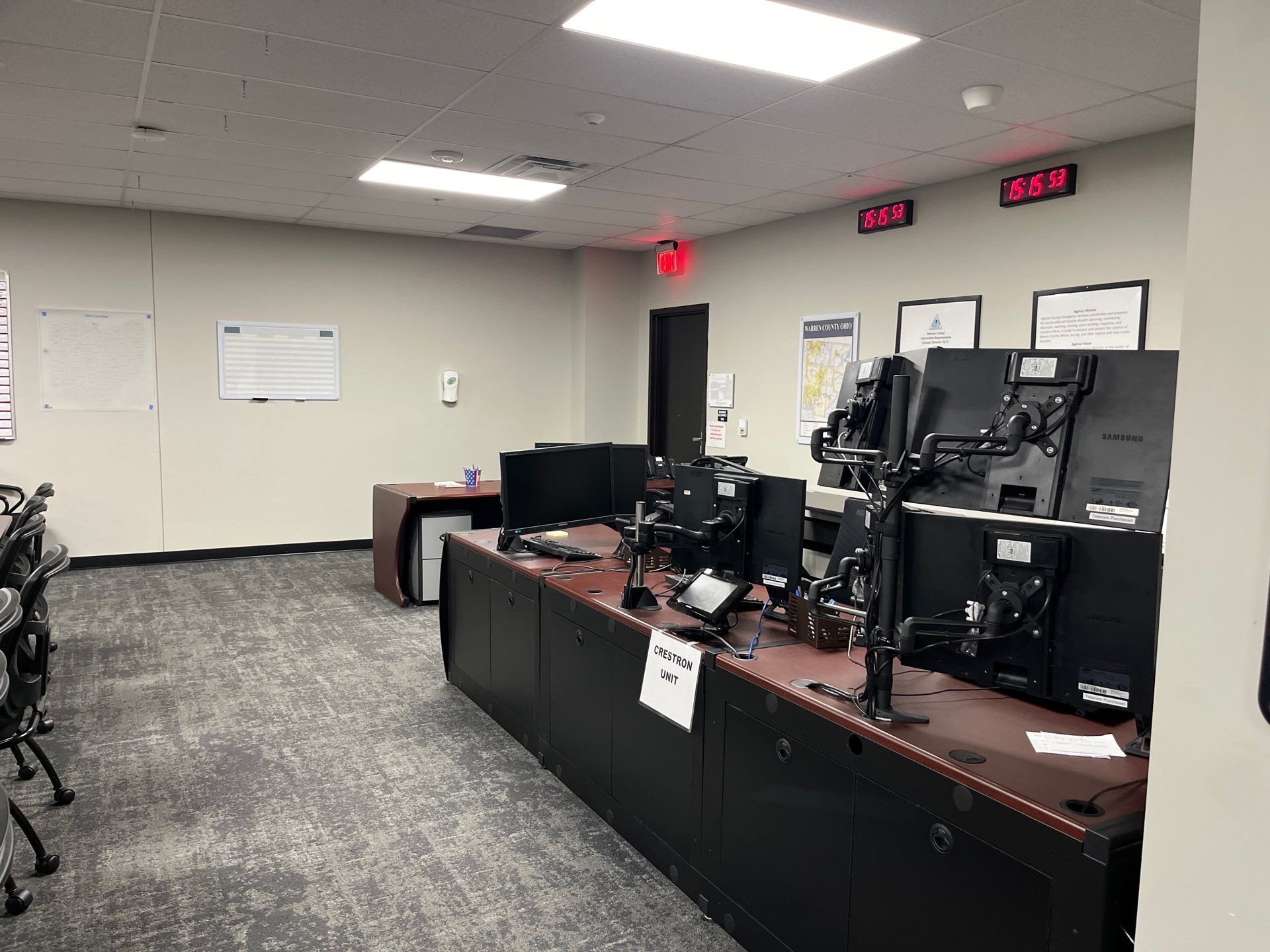 Advanced Commercial AV System Integration for Warren County EOC by Techkinect