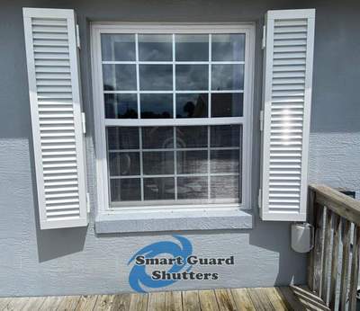Impact Colonial Shutters in Signal White