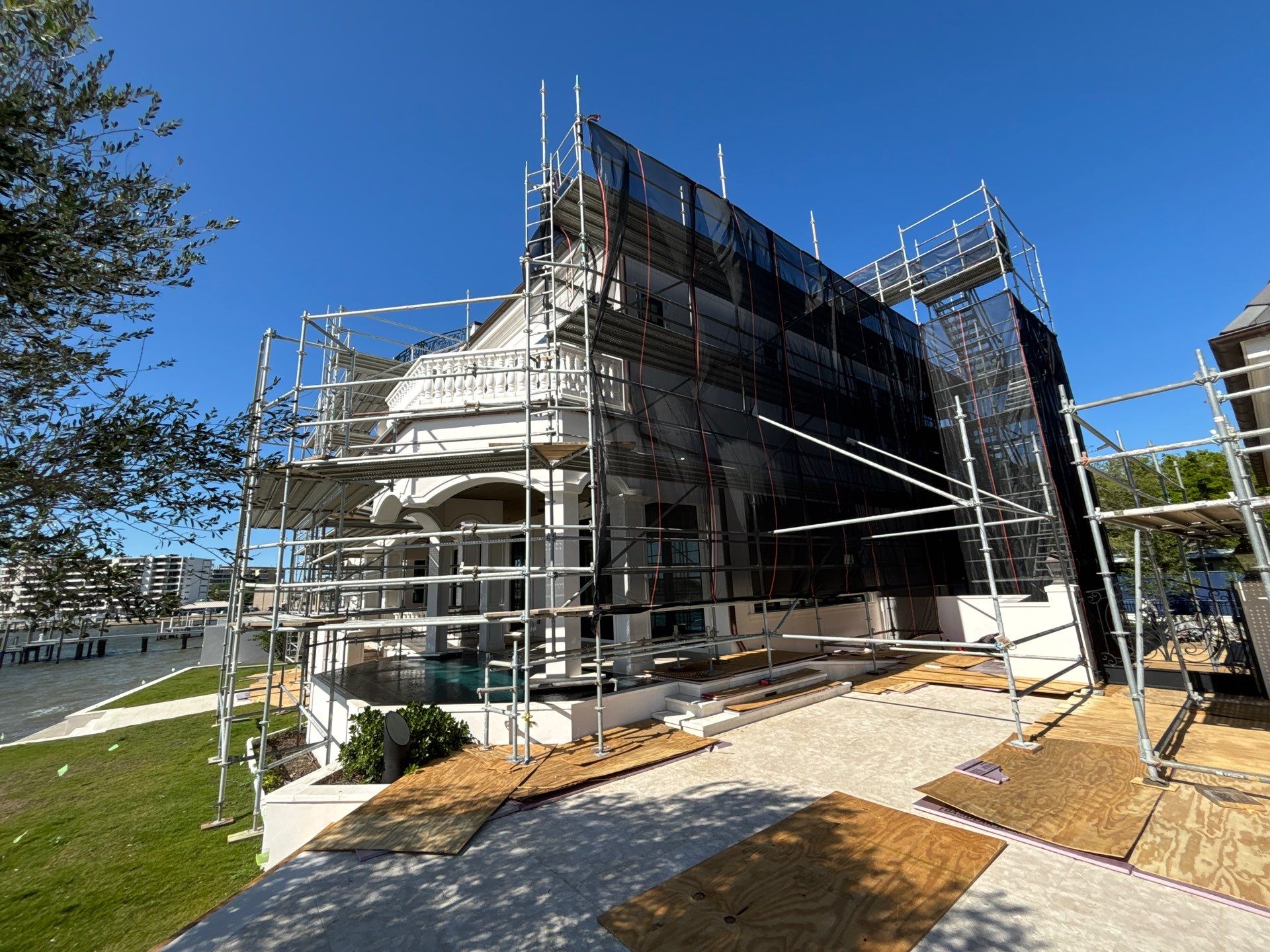 Gutter Installation using Half Round Seamless Gutters in Tampa FL by Gutter Professors