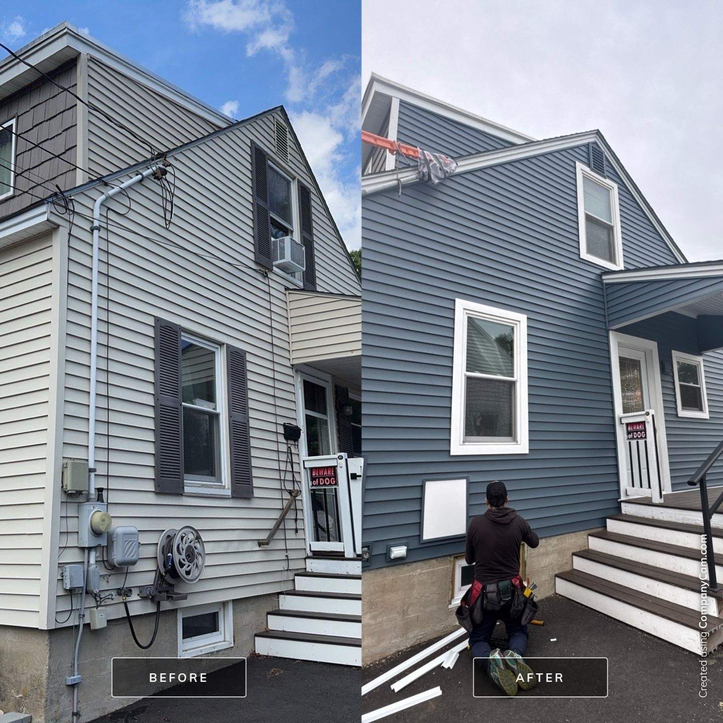 Full Siding Replacement in Manchester, NH Using CertainTeed Siding Products by Compass exteriors