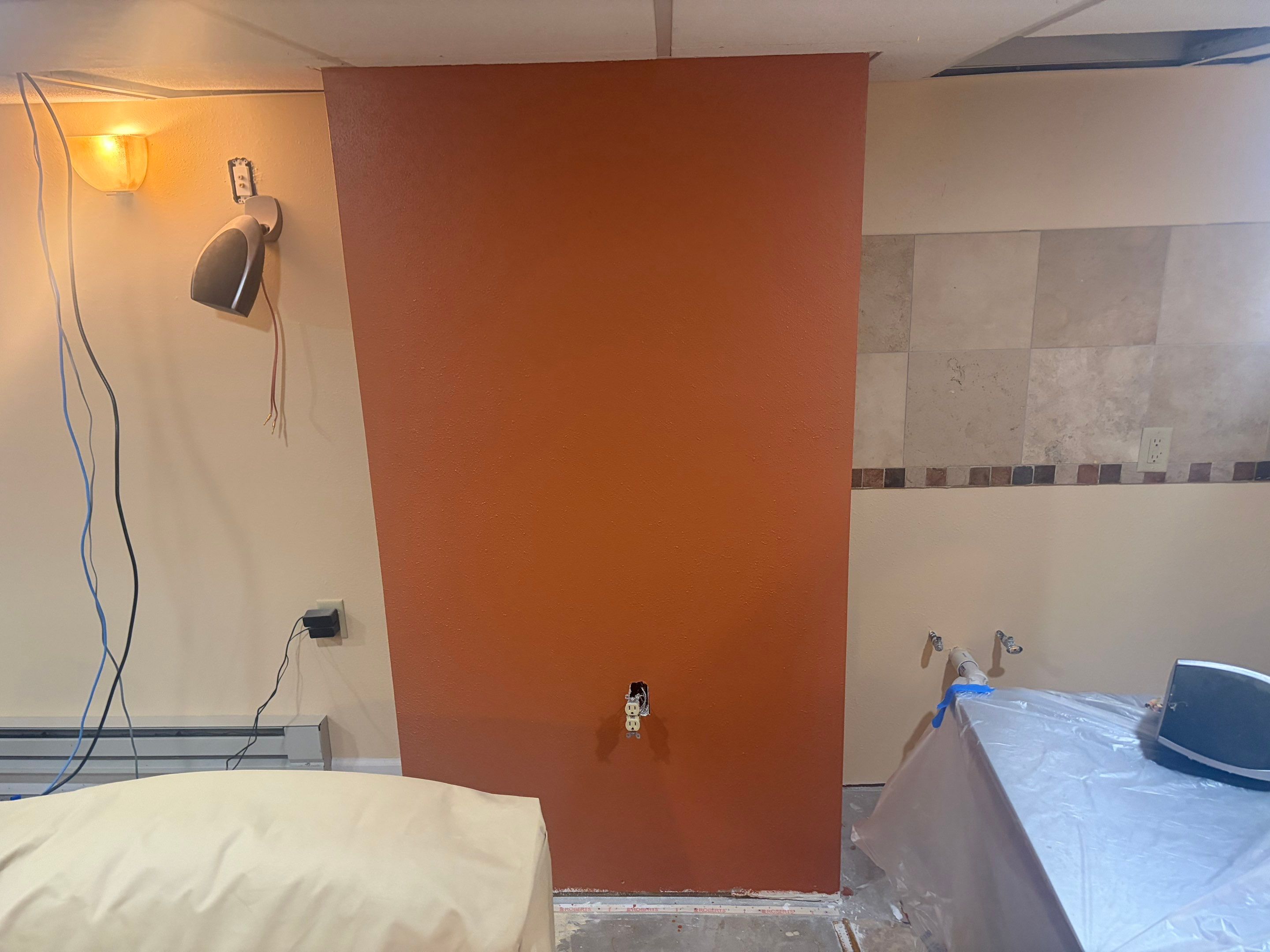Basement Kitchen Renovation and Interior Wall Finishing in Brookfield by OCS Contracting Services