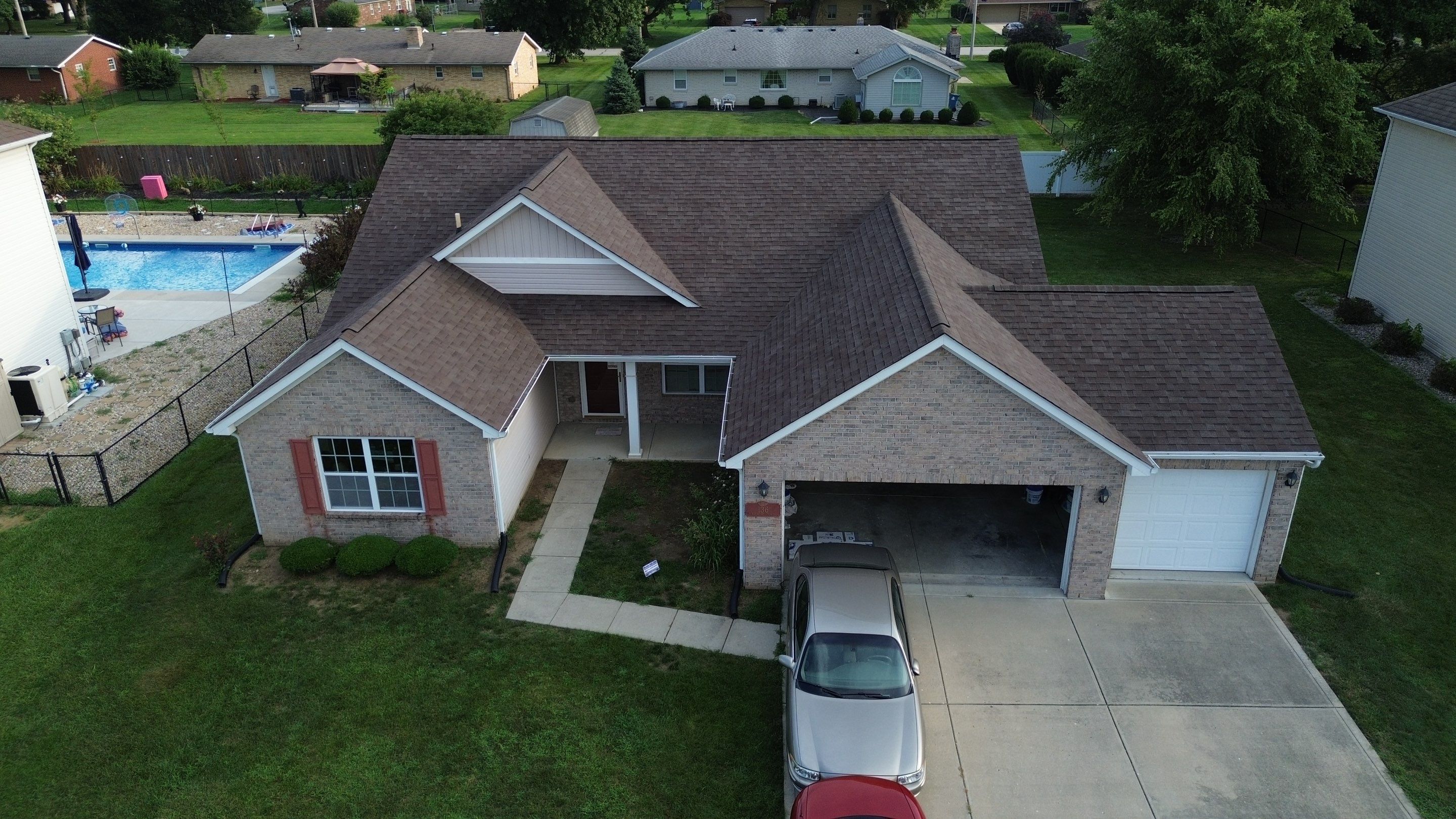 Project in Greenwood by Moss Roofing