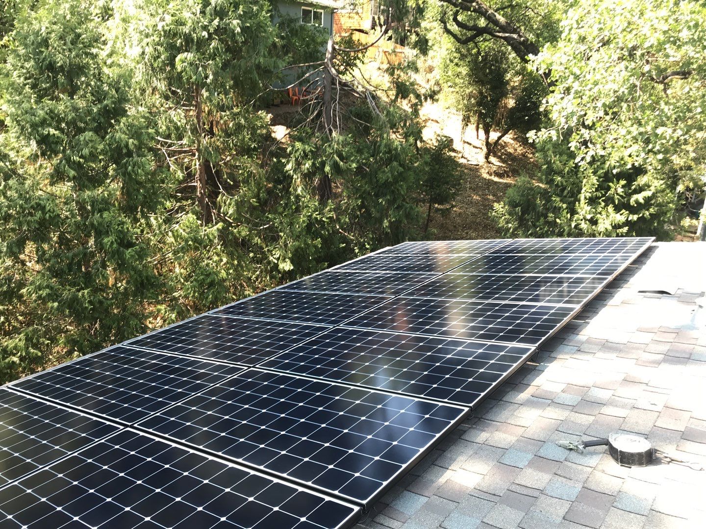 Solar powering this home by Byers Enterprises 