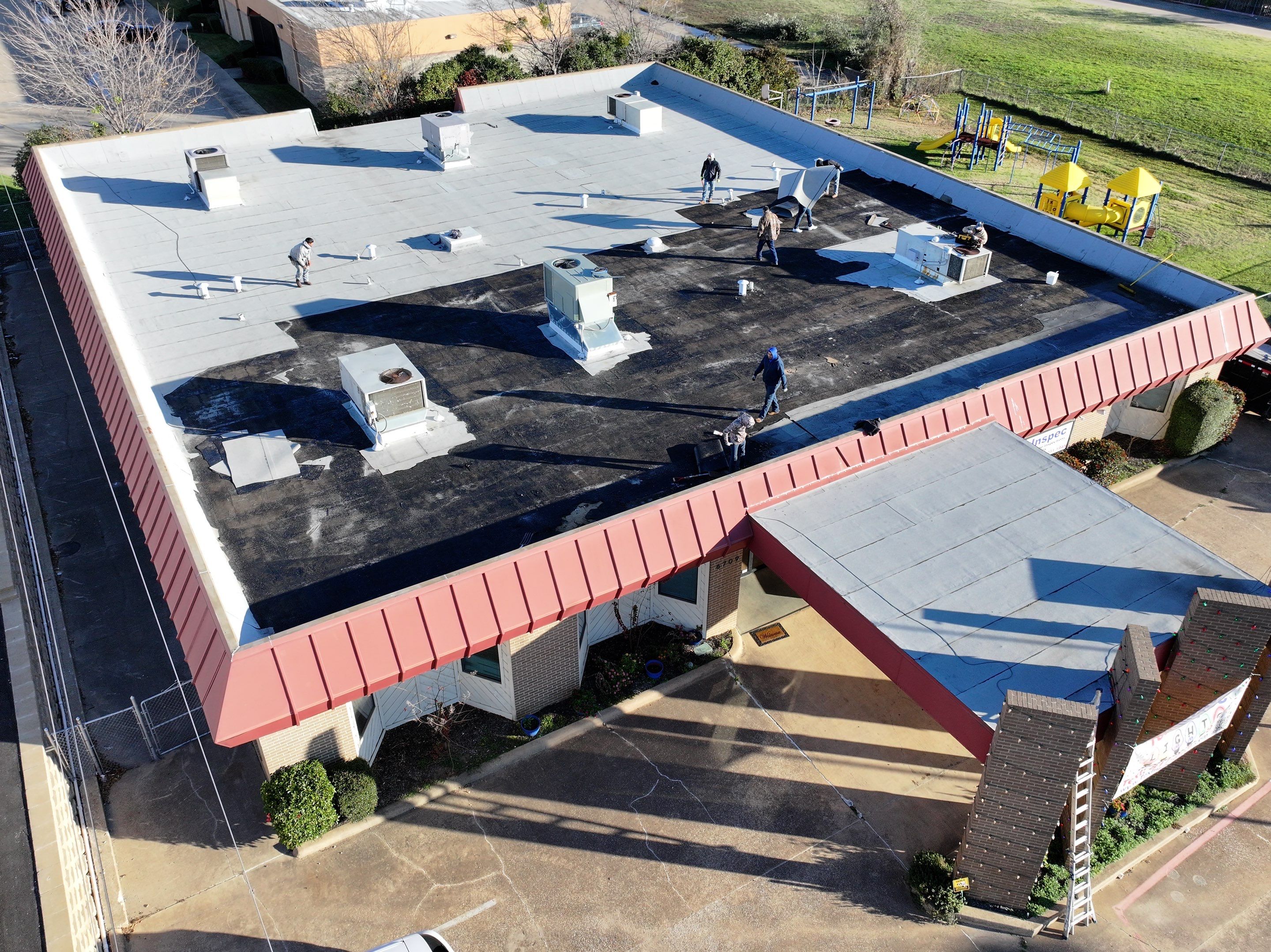 Commercial Roofing Installation using GAF Evergaurd TPO 60 Mil by Becker Roofing and Exteriors