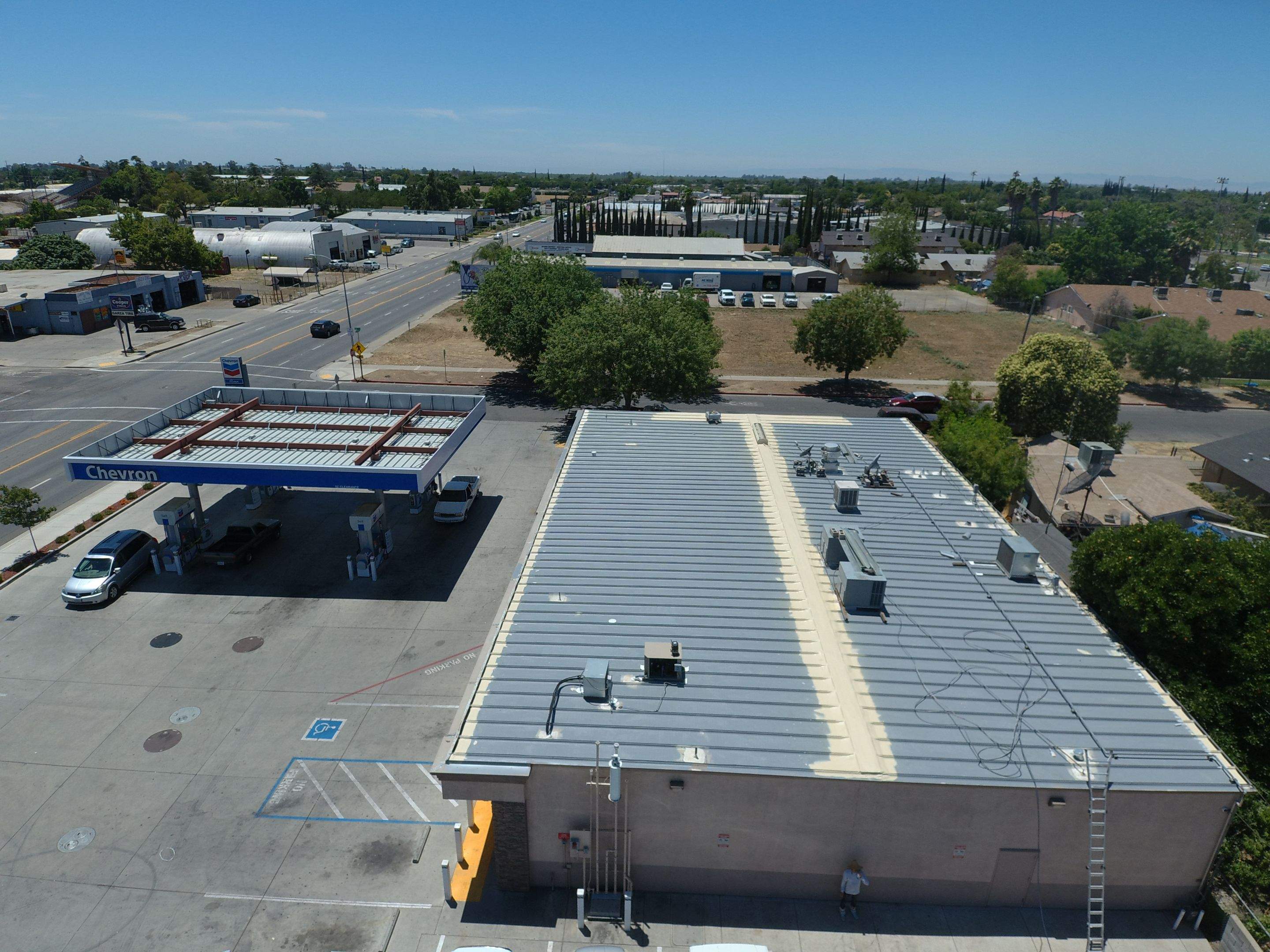  Chevron Gas Station by Straight Edge Roofing Inc