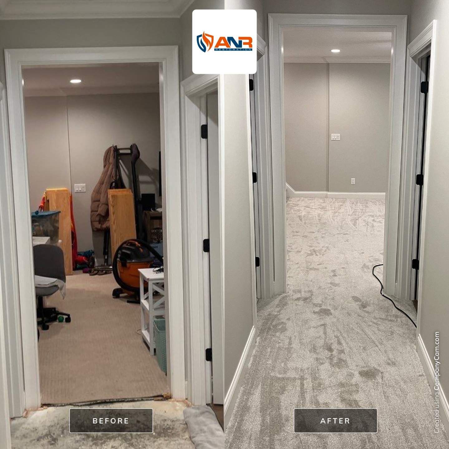 Water Damage from AC Unit Leak  by ANR Restoration