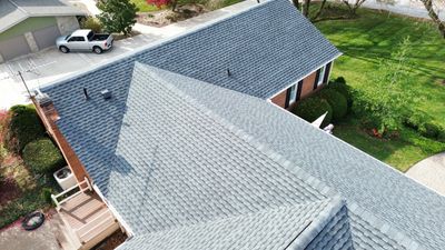 Residential Roofing Installation using Timberline UHDZ Shingles - Pewter Gray