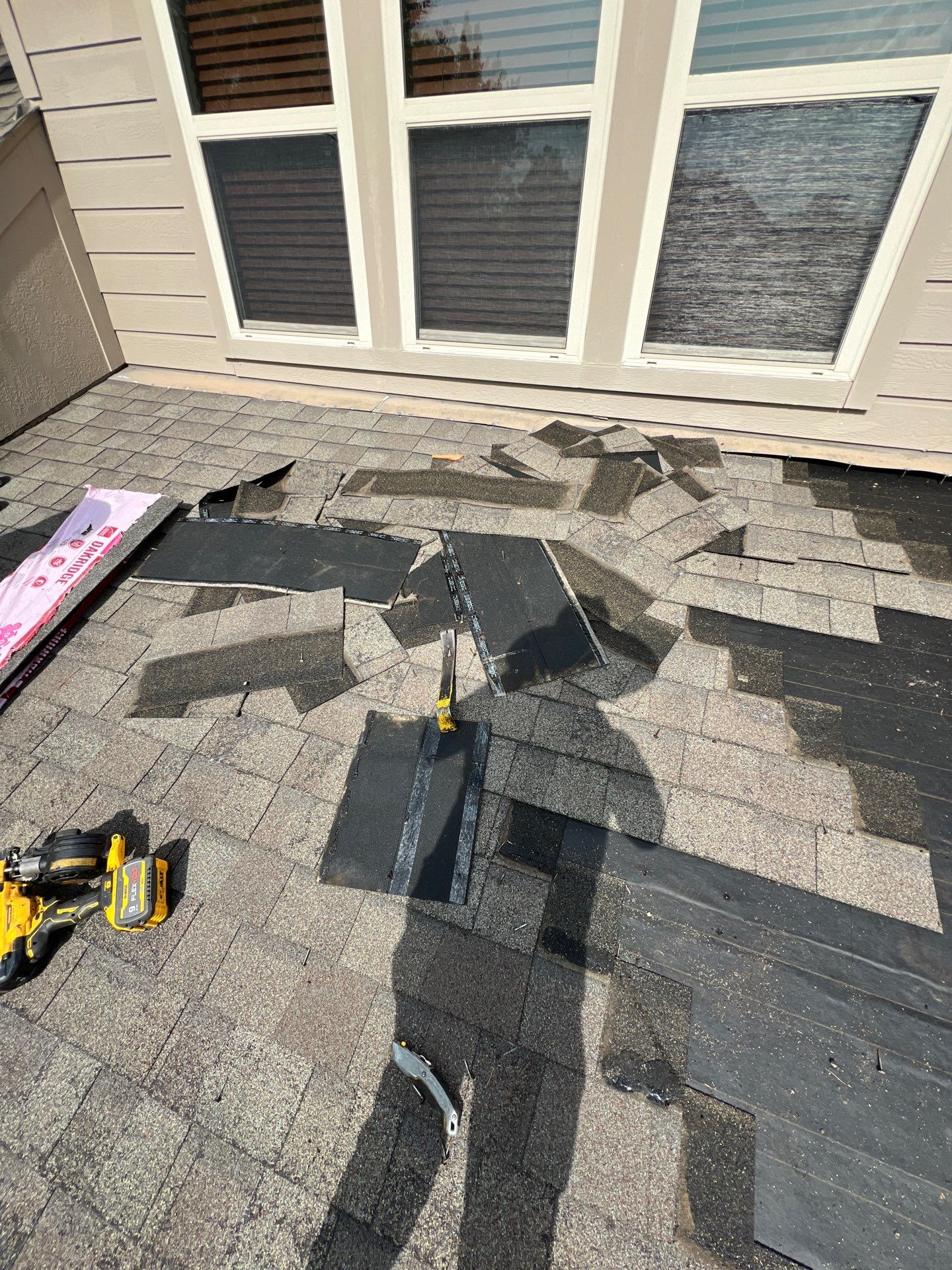 Hail Damage using Owen's Corning Duration (Lifetime) Shingles by Roof Repair Company