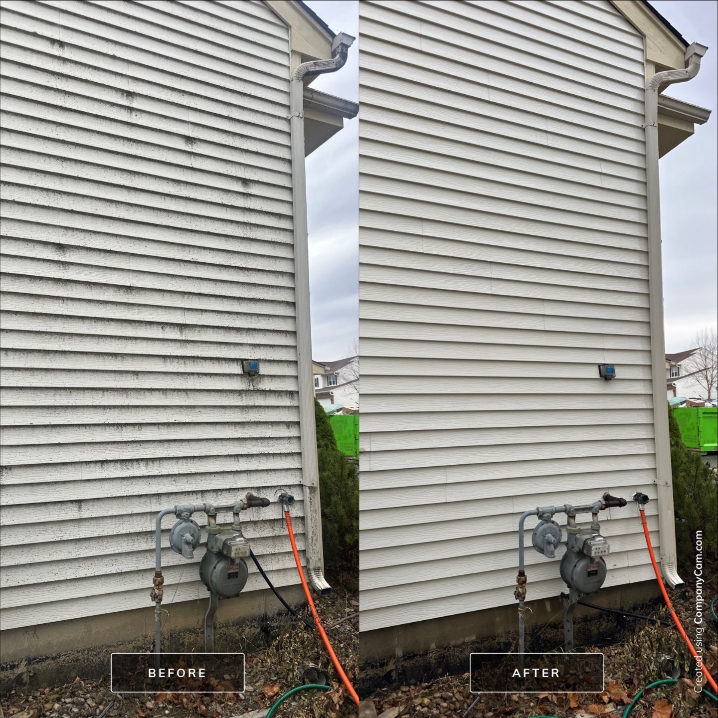 Project in Round Lake Beach by Simmons Power & Soft Washing