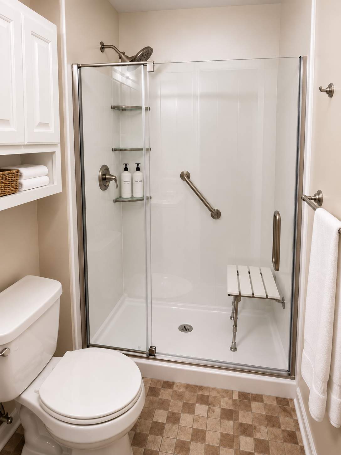 Accessible Tub-to-Shower Conversion - Bel Air, MD by Remodel Now