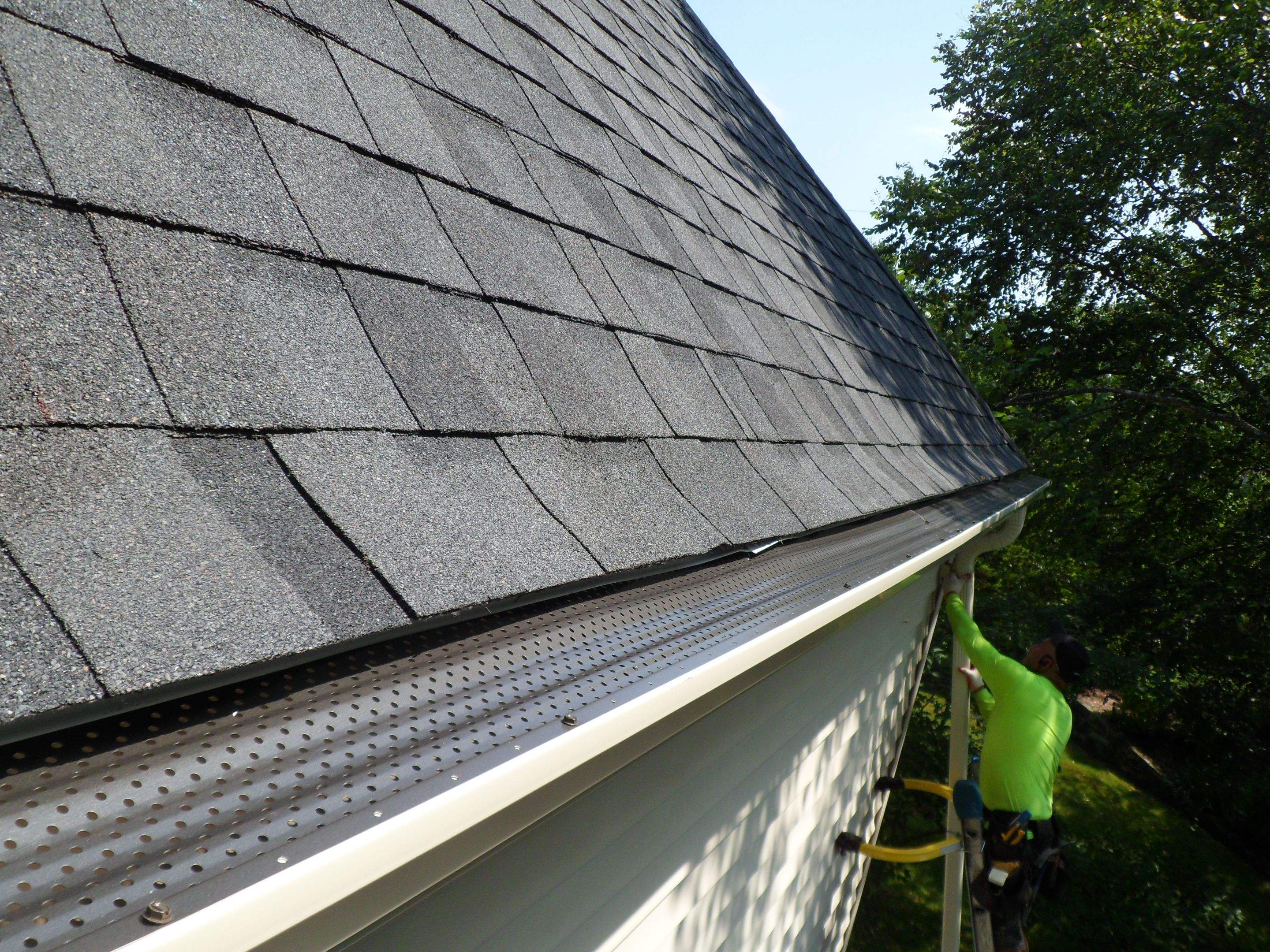 New Shingle Roof & New Gutters and downspouts with covers by Alpha Design Services