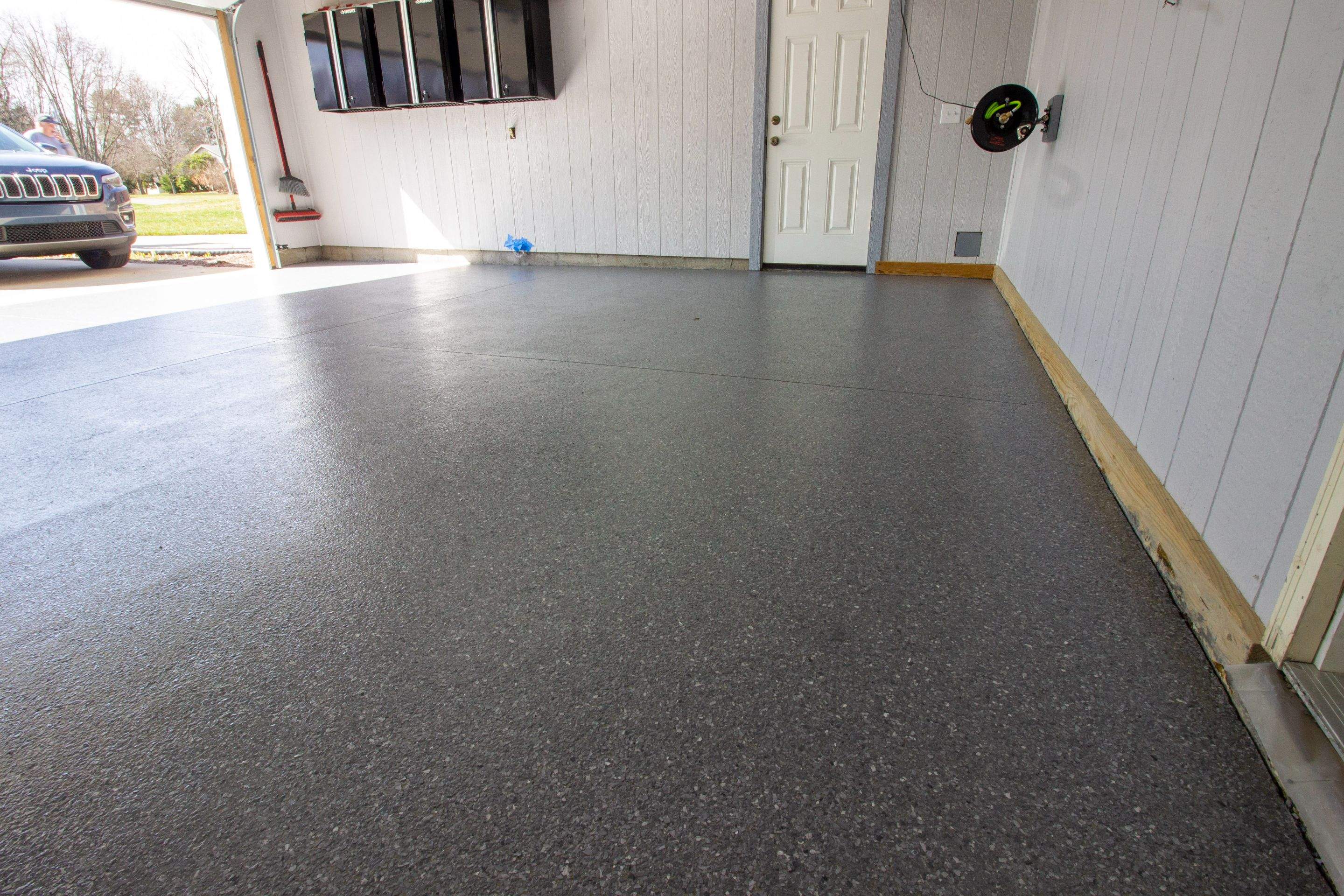 Garage Floor using Granite by Your1DayFloor.com