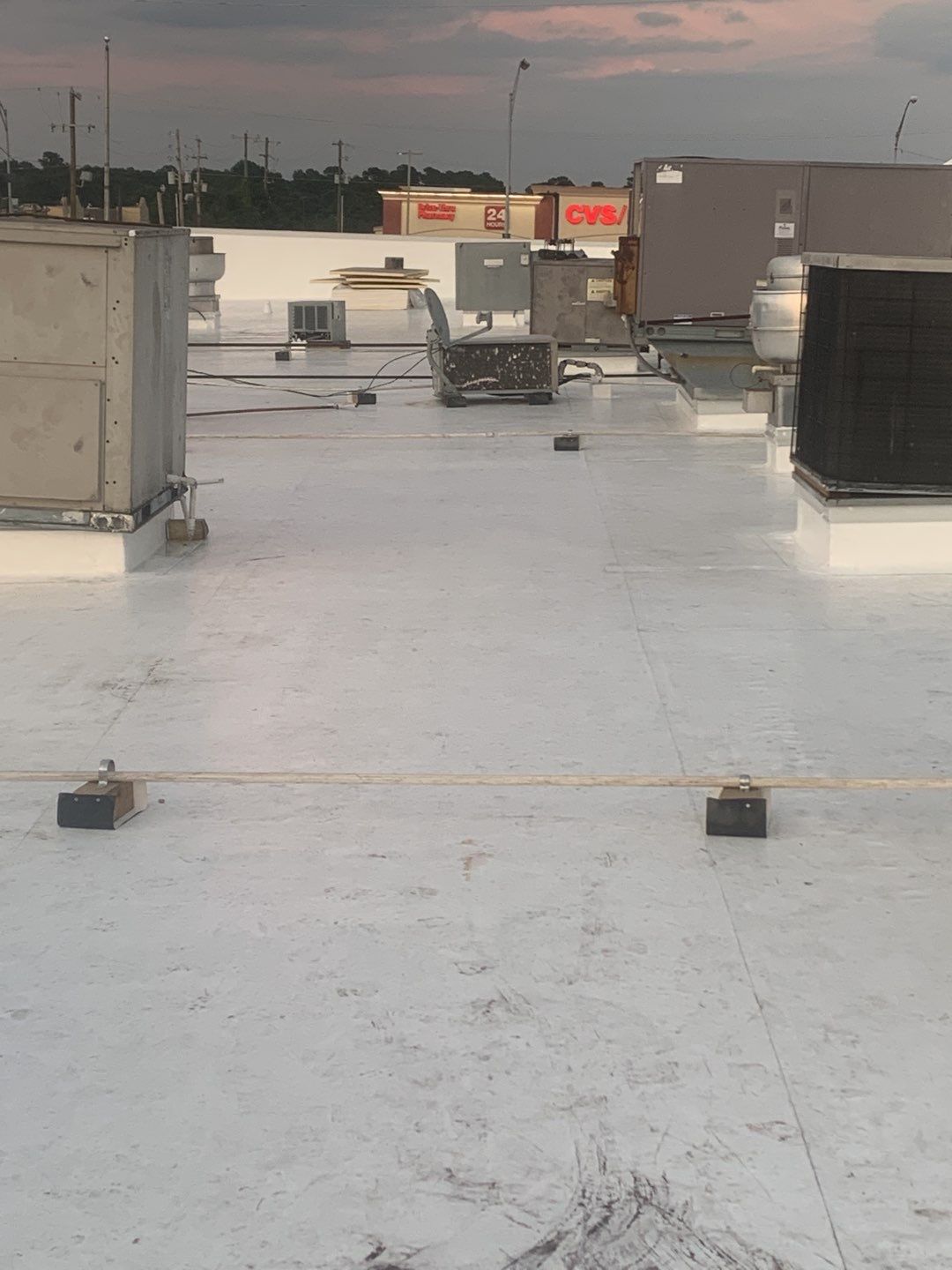 Commercial Roofing Installation using 50 mil PVC by Hostetler Roofing