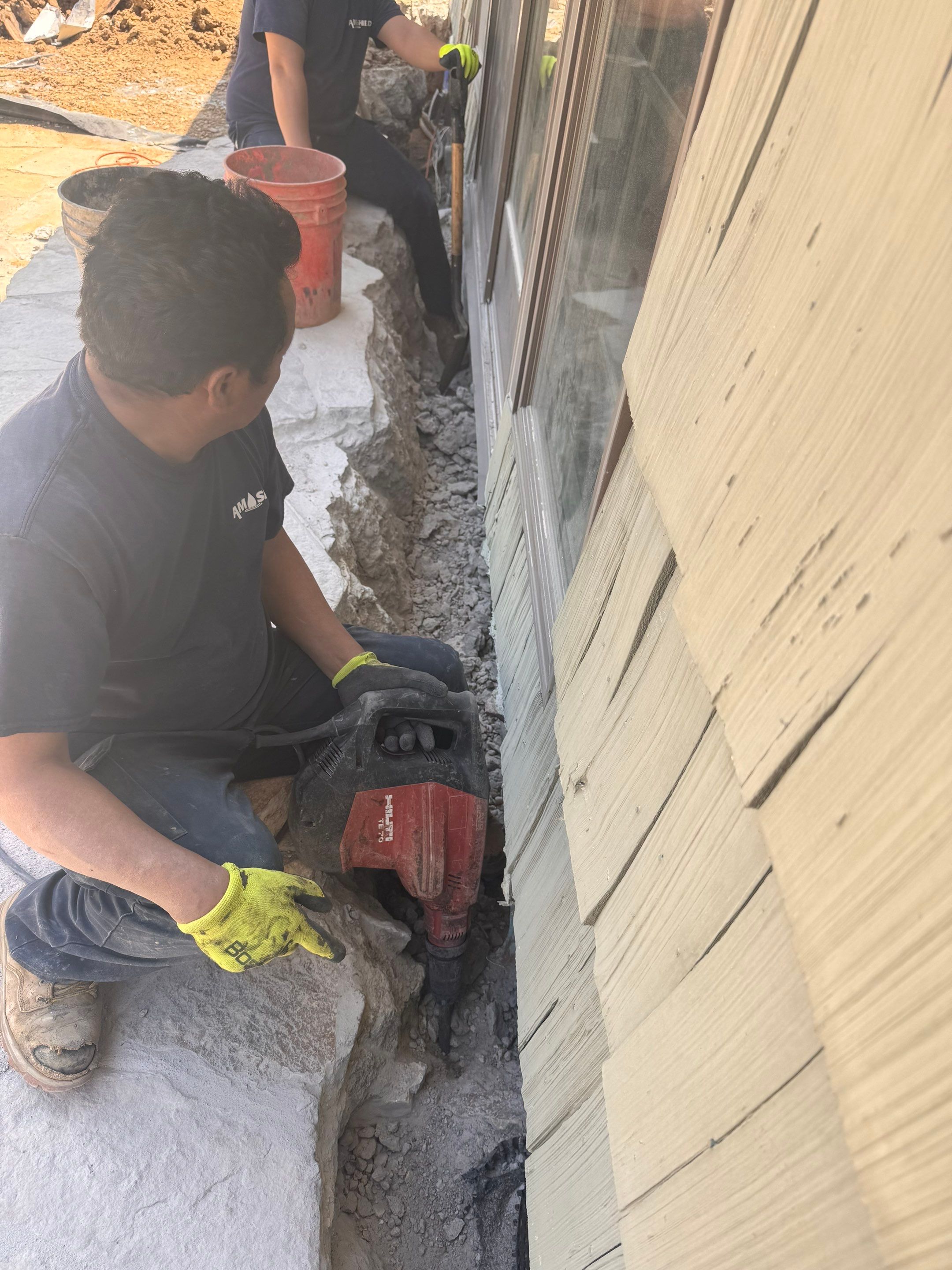 Mt. Misery Rd. Huntington, NY by A.M. Shield Waterproofing, Corp.