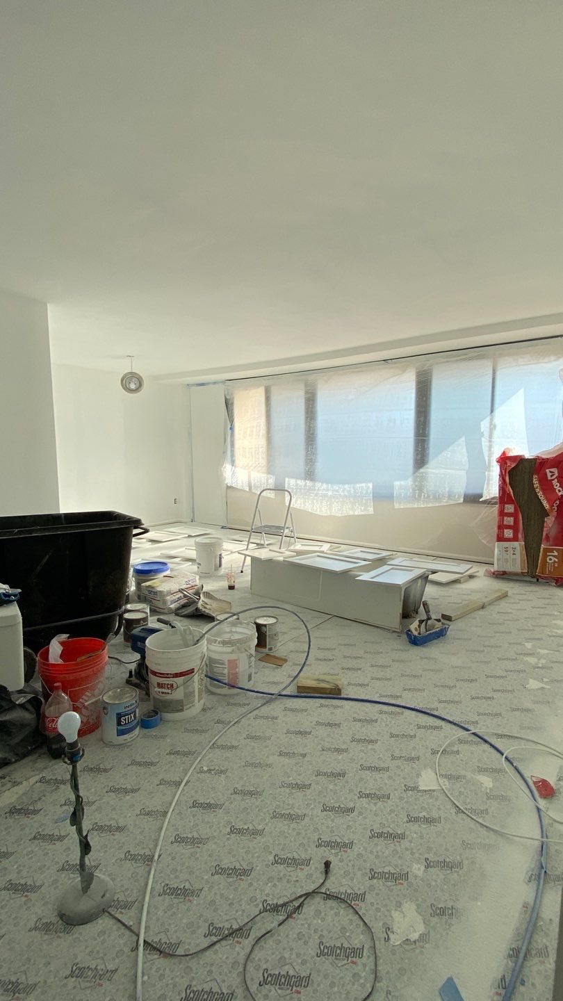 Apartament renovation  using Harwood floor  by Jesus Master Handyman LLC 