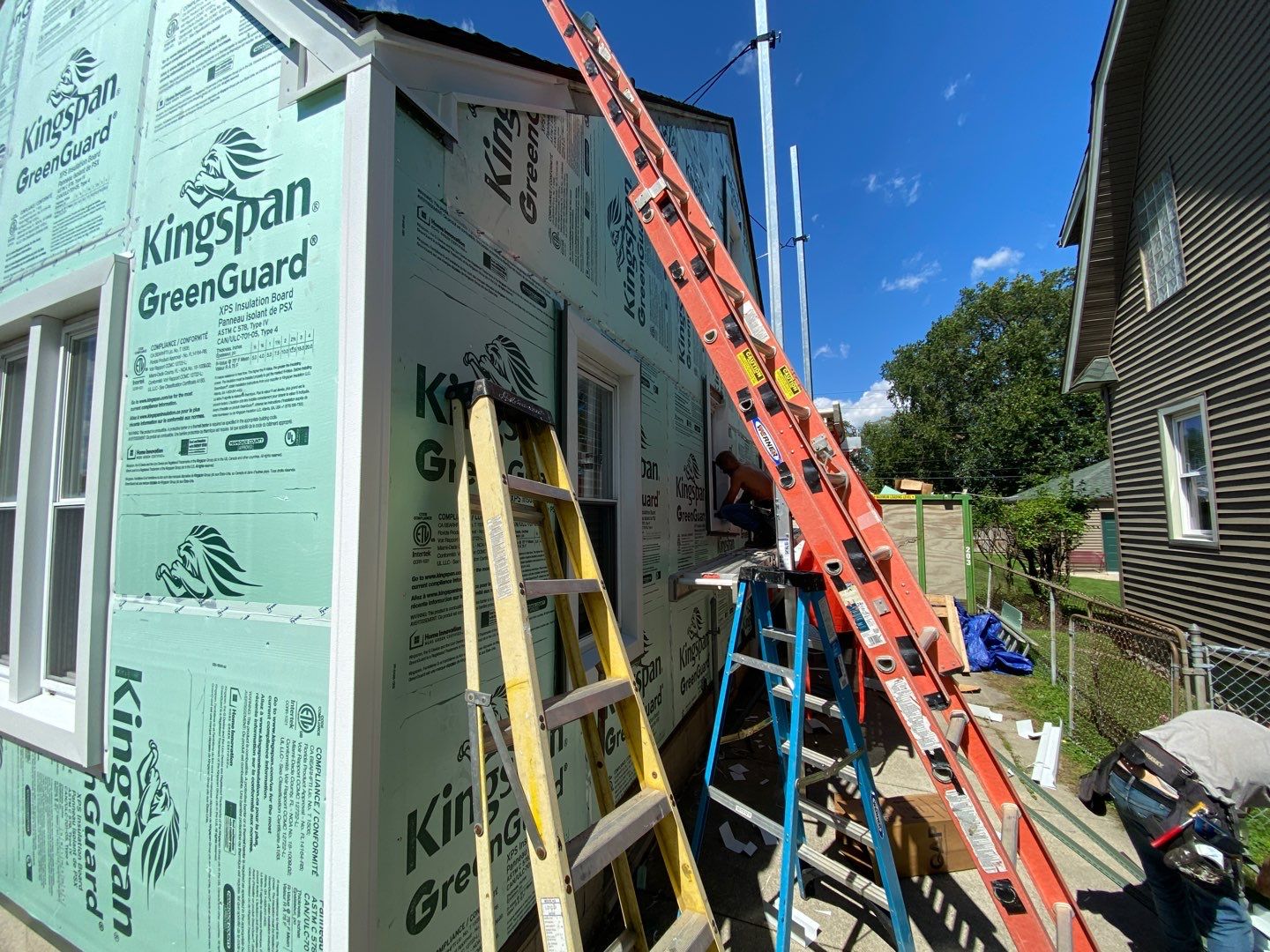 Siding Replacement using CertainTeed Restoration Classic D5 Forest Green by 180 Contractors