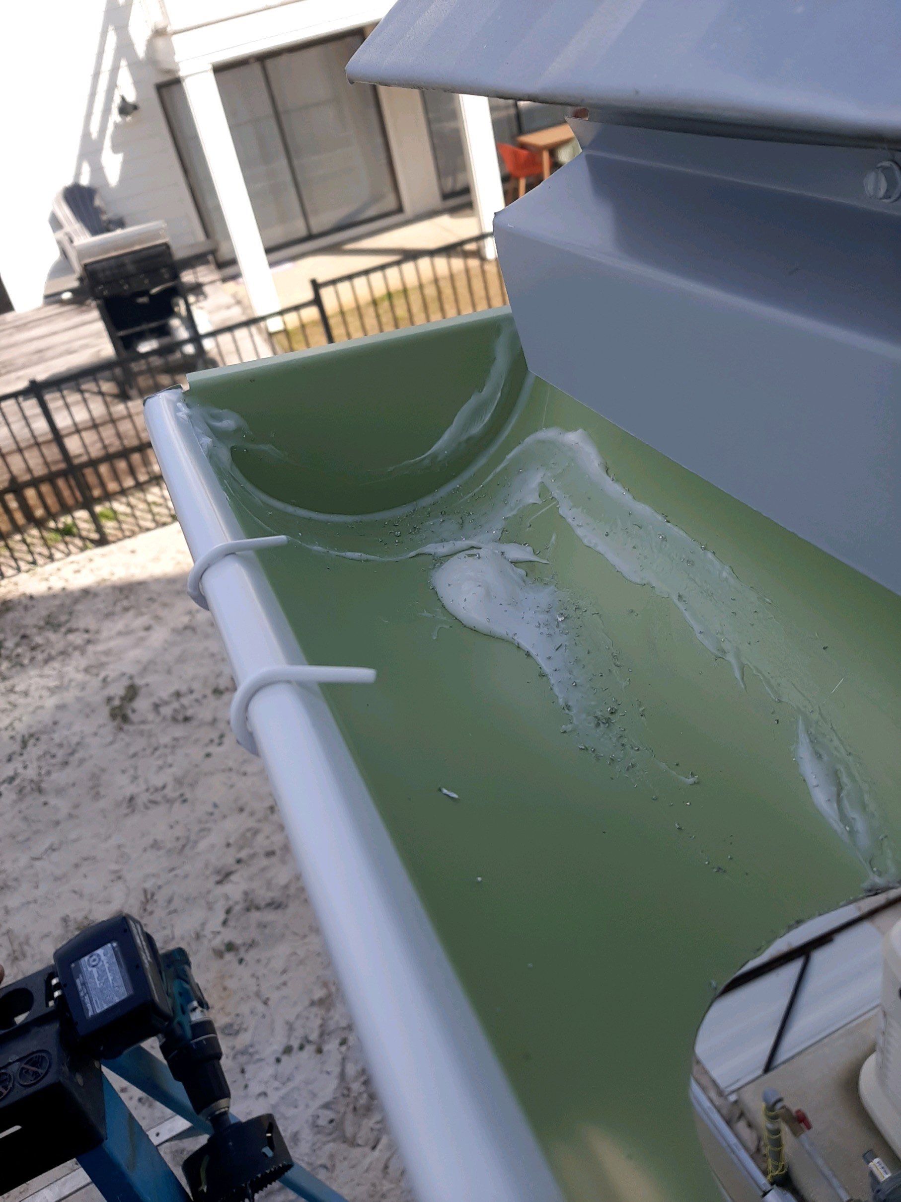 Gutter Installation Using 6 Inch Seamless Aluminum Gutters by Gutter Professors