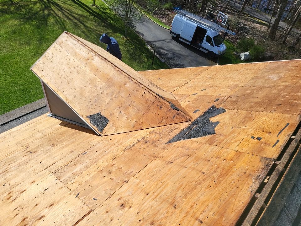 Residential Roofing Installation using onyx black by A Plus Exterior