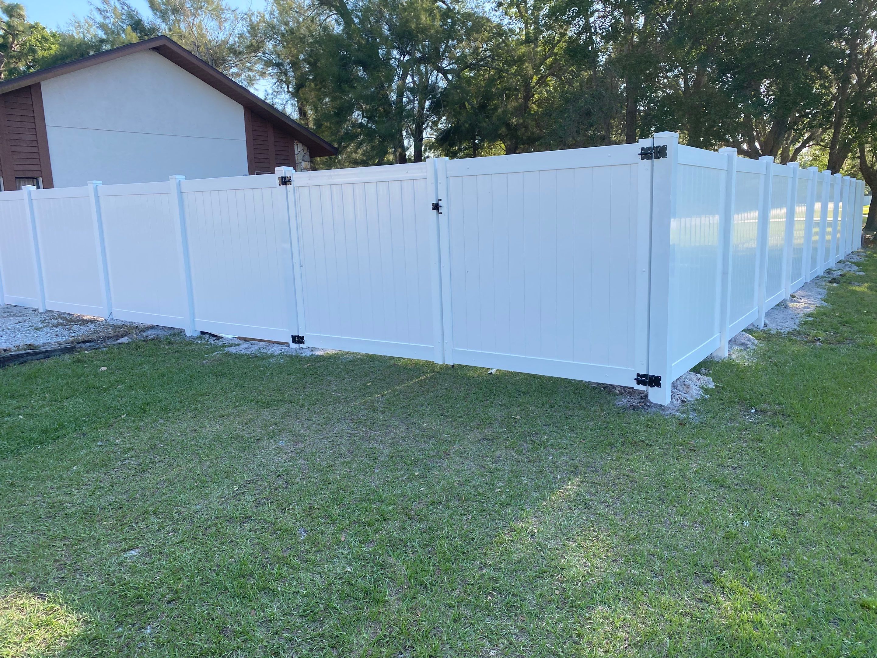 Sarasota, FL 6 ft. Tall White Vinyl Privacy Fence by Asap fence and gates, LLC