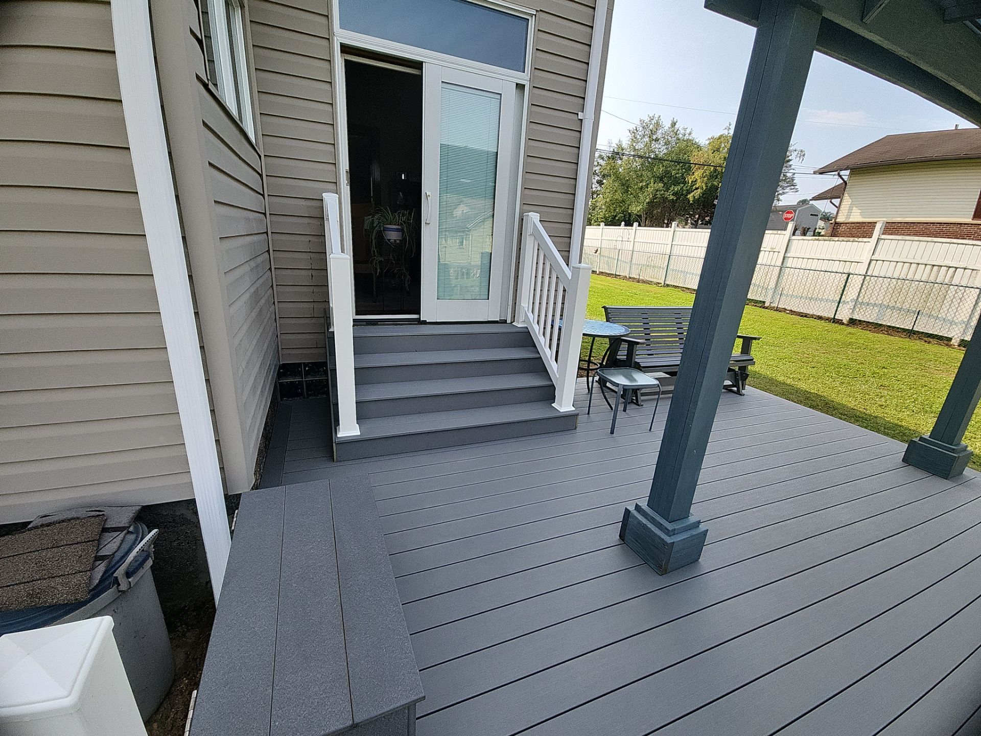 Custom Composite Deck in Hiller, PA by Cousins Roofing Siding & Decks