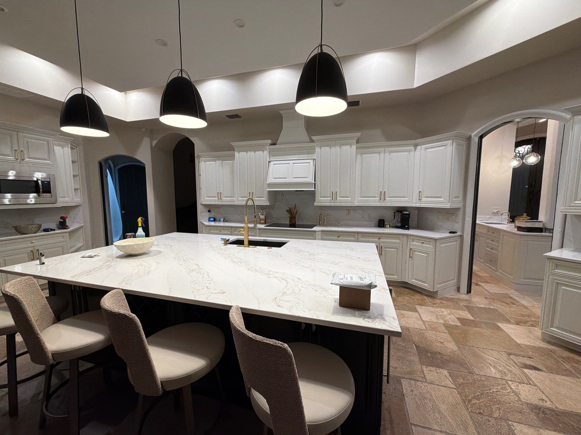 Two Tone Cabinets Repaint by Fresh Coat Painters