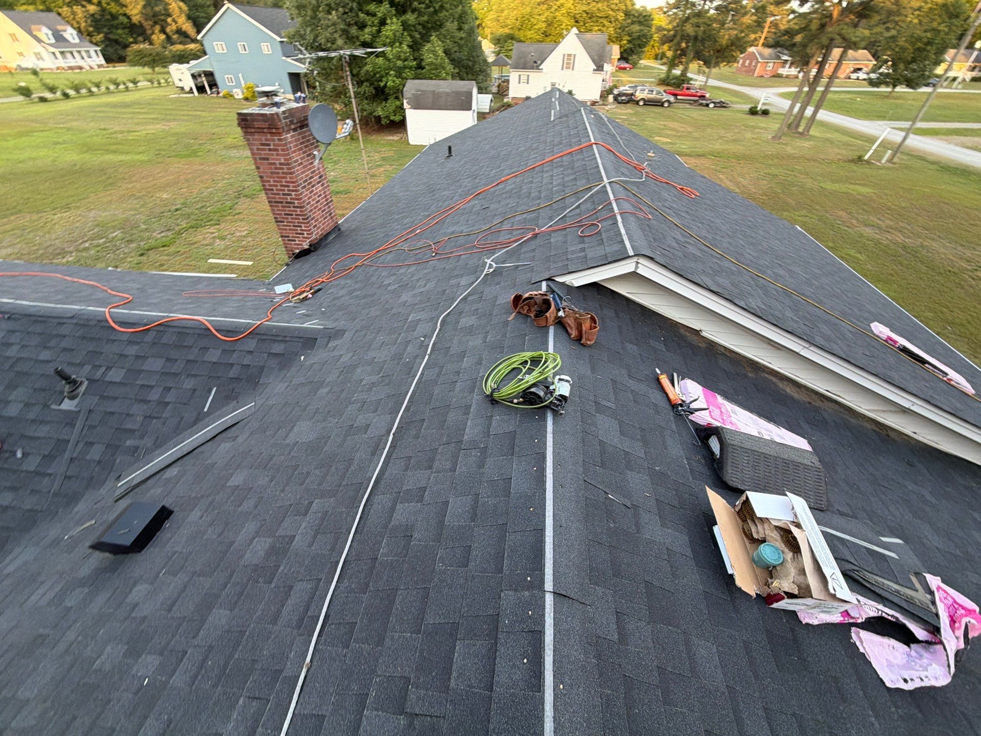 Complete Architectural Shingle Roof Replacement Project in Hudgins by Cade Construction