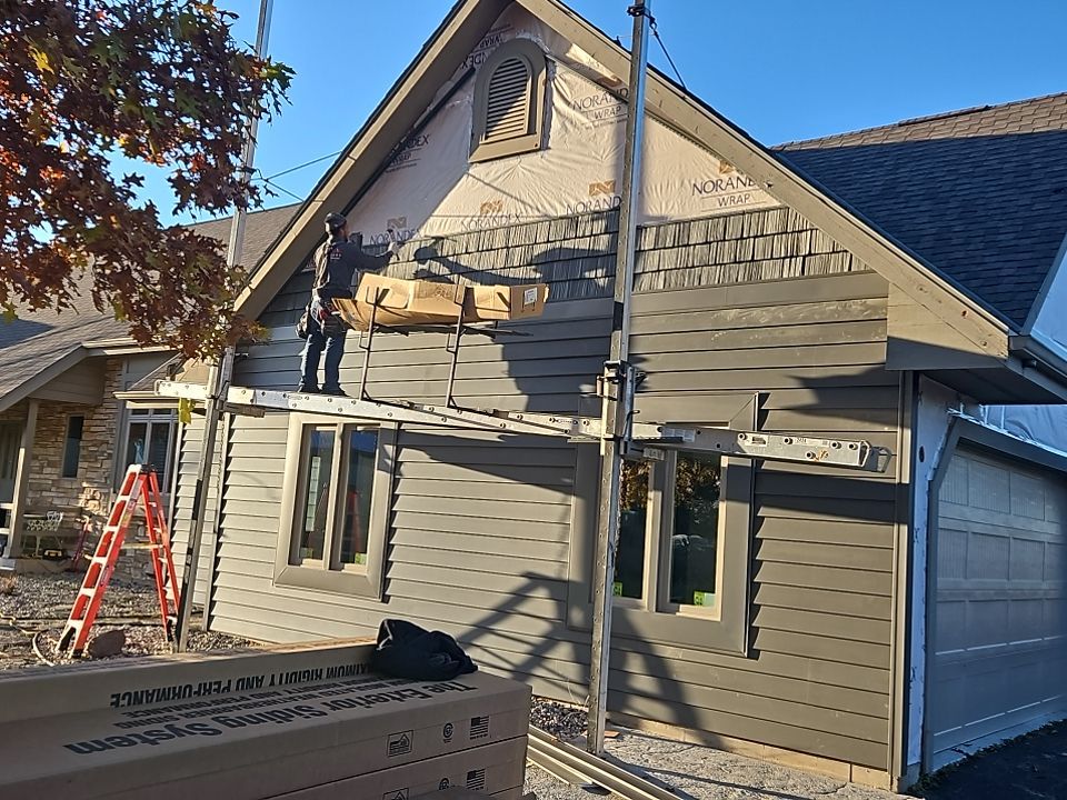 Siding Installation using Norandex Polar Wall Plus Siding, Window Wraps by Total Exteriors
