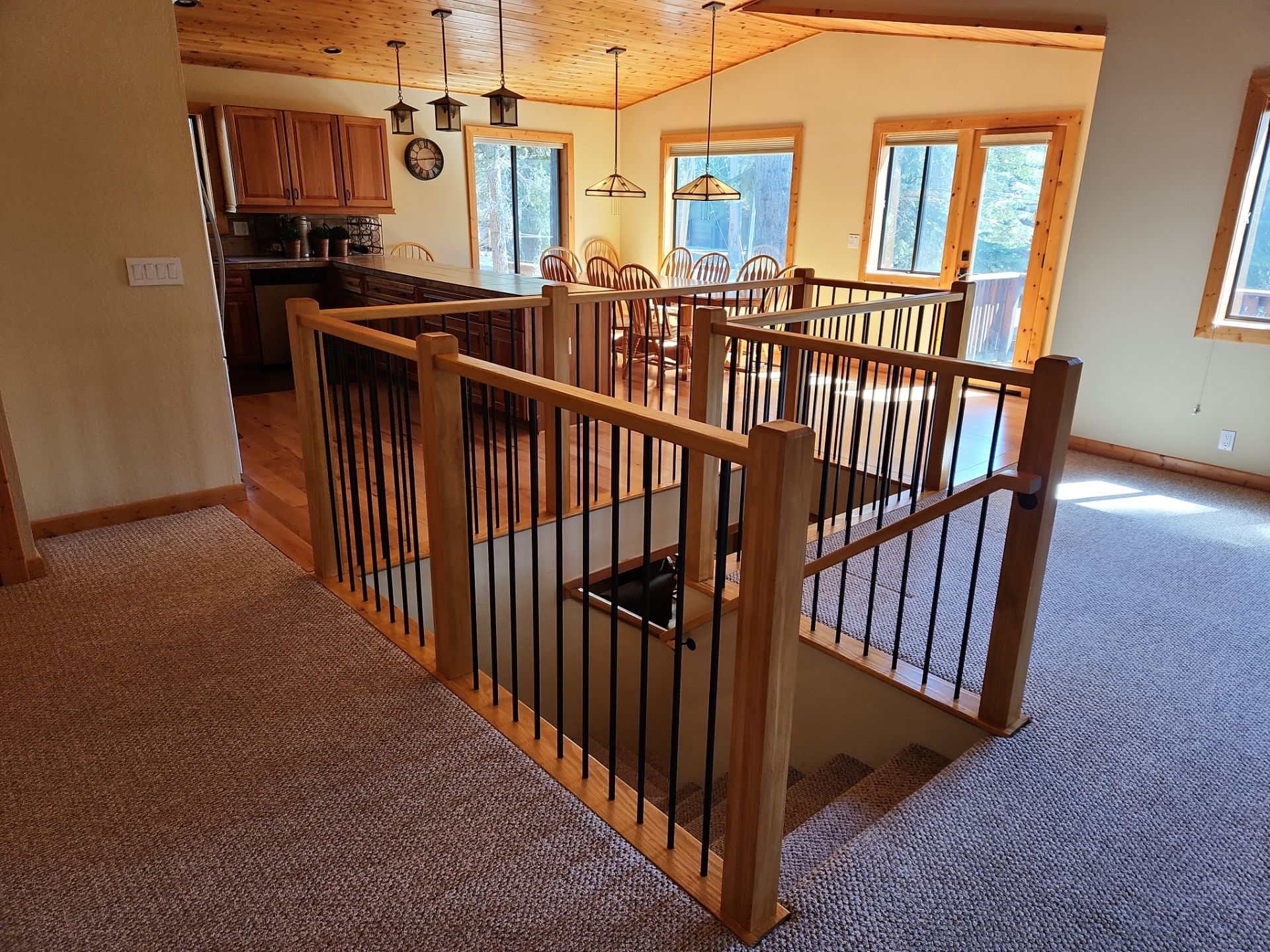 Interior Railing by The Tahoe Tradesman
