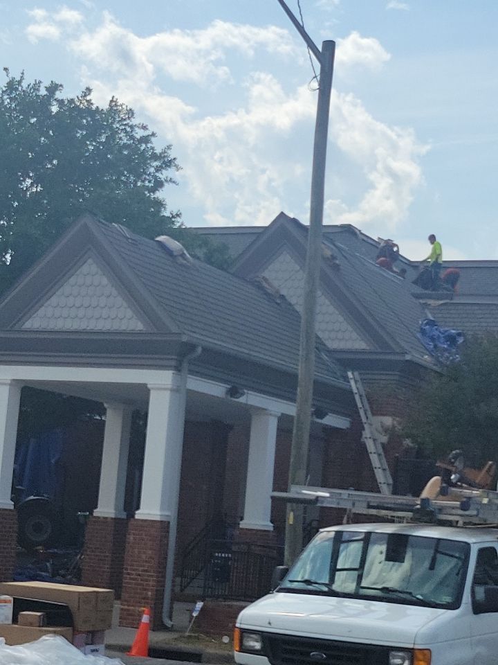 Commercial Roofing Installation using High Grade Asphalt Shingles by Carolina Trophy Roofs