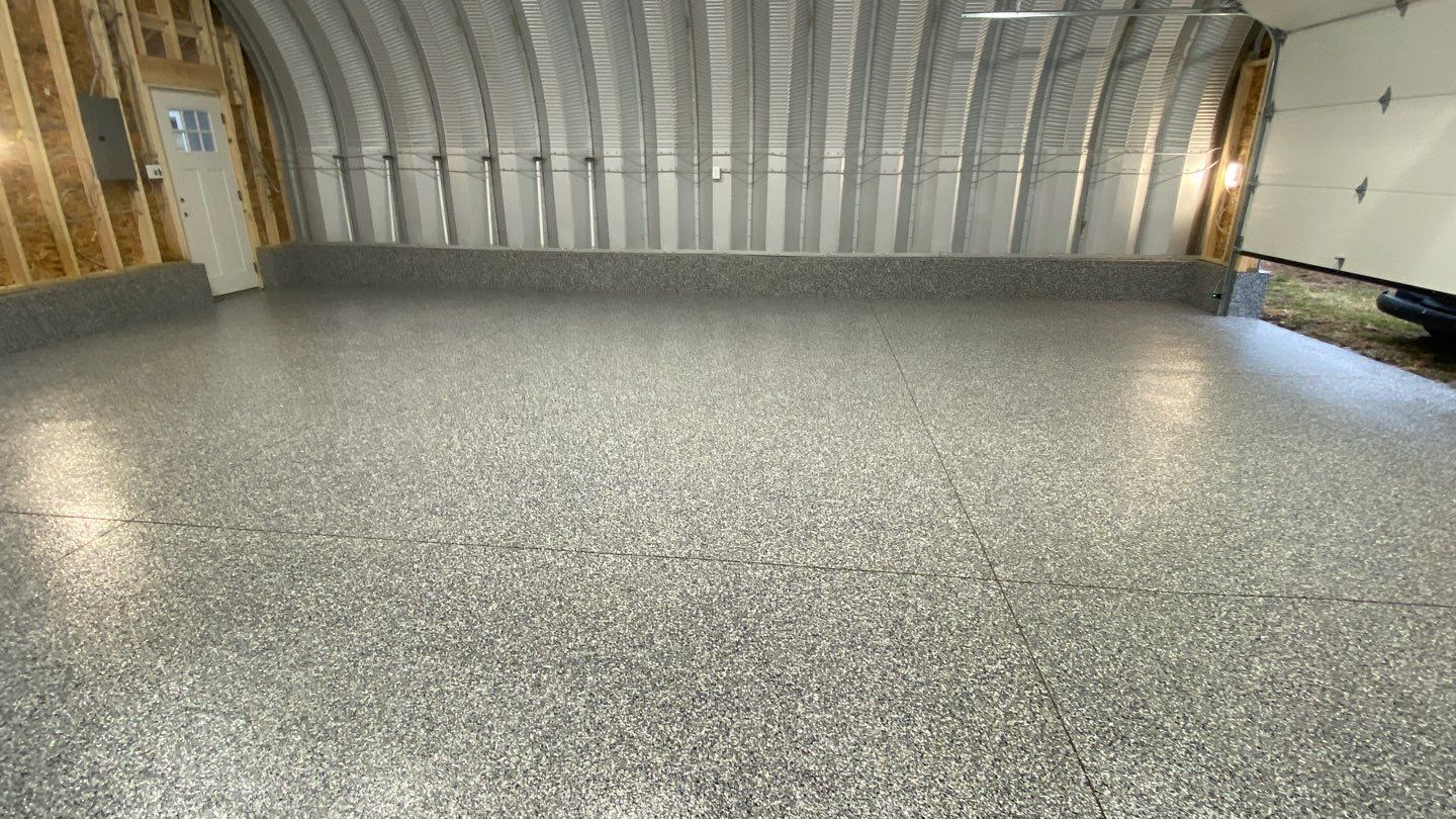 Garage Floor using Galaxy Blue by Your1DayFloor.com