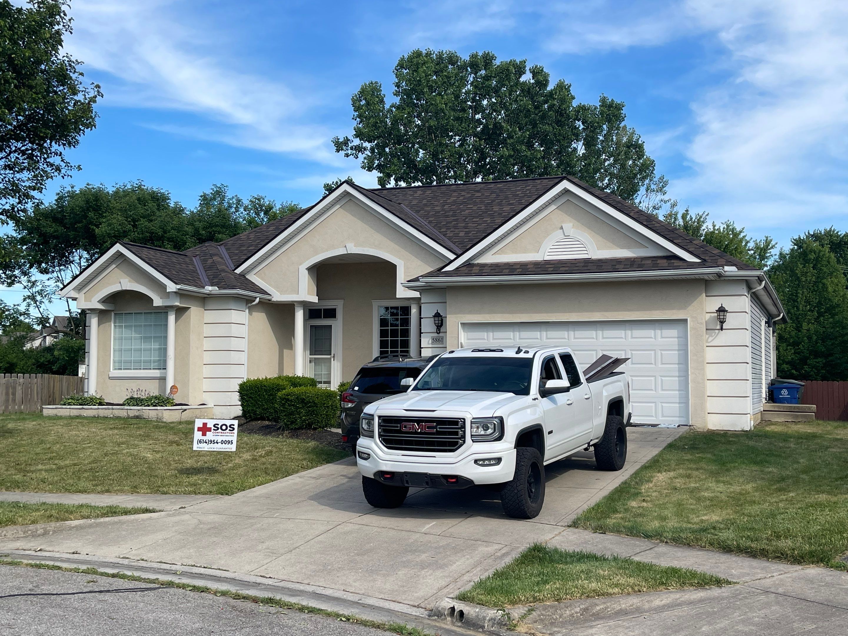 Residential Roofing Installation using IKO dimensional shingles by SOS Home Ohio 