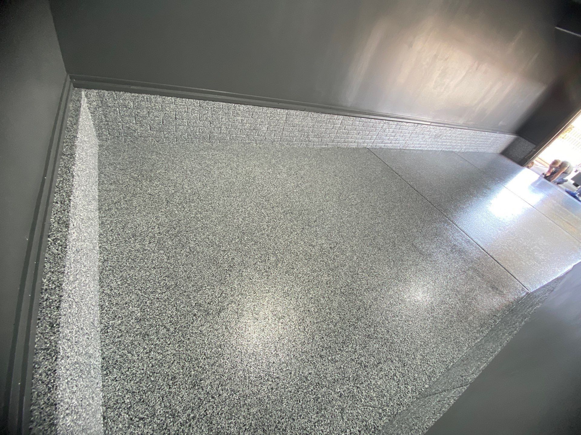 Brashed Gray 1/4" by Granite Garage Floors
