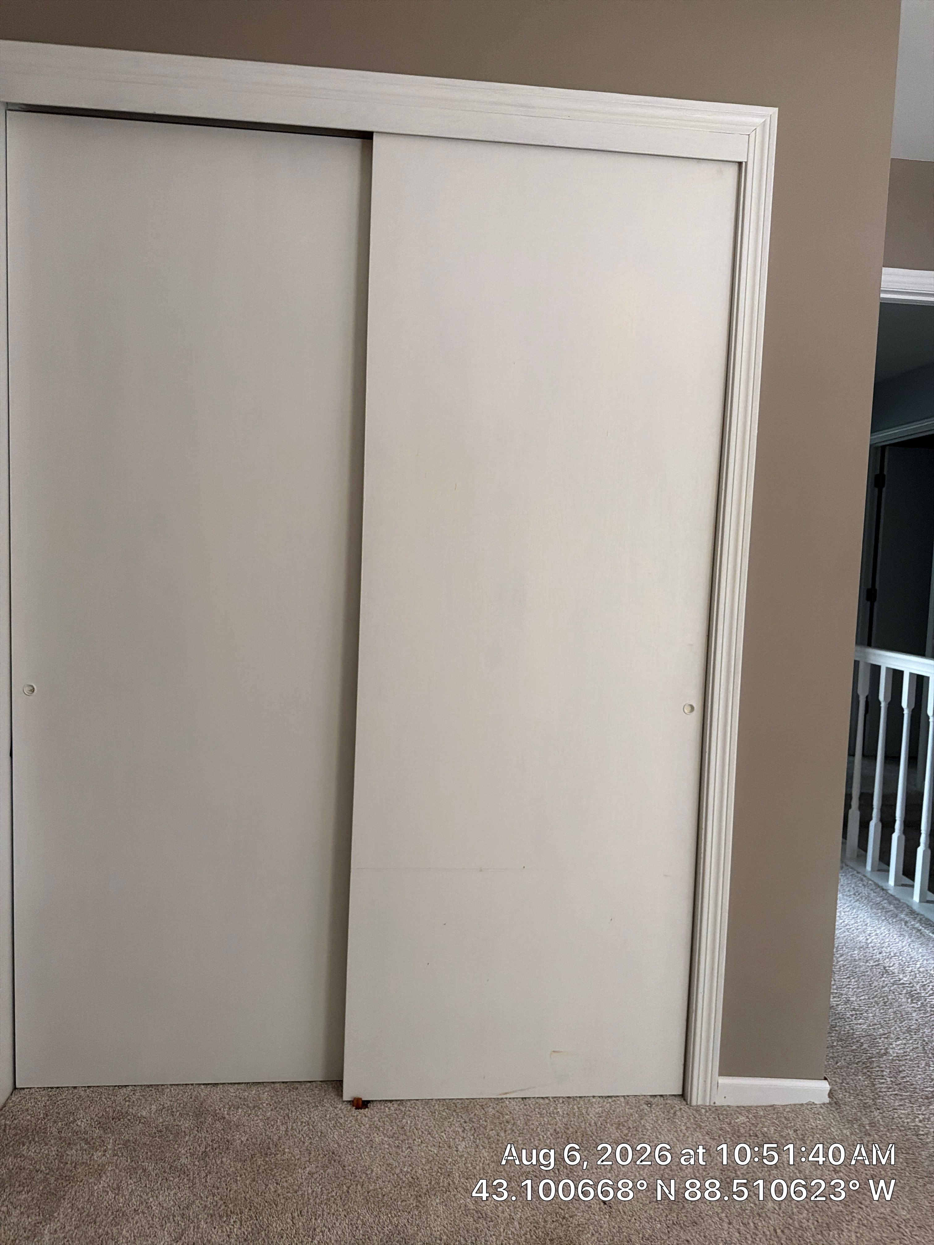 Interior Sliding Closet Door and Trim Replacement in Oconomowoc by CompanyCam Sales Demo