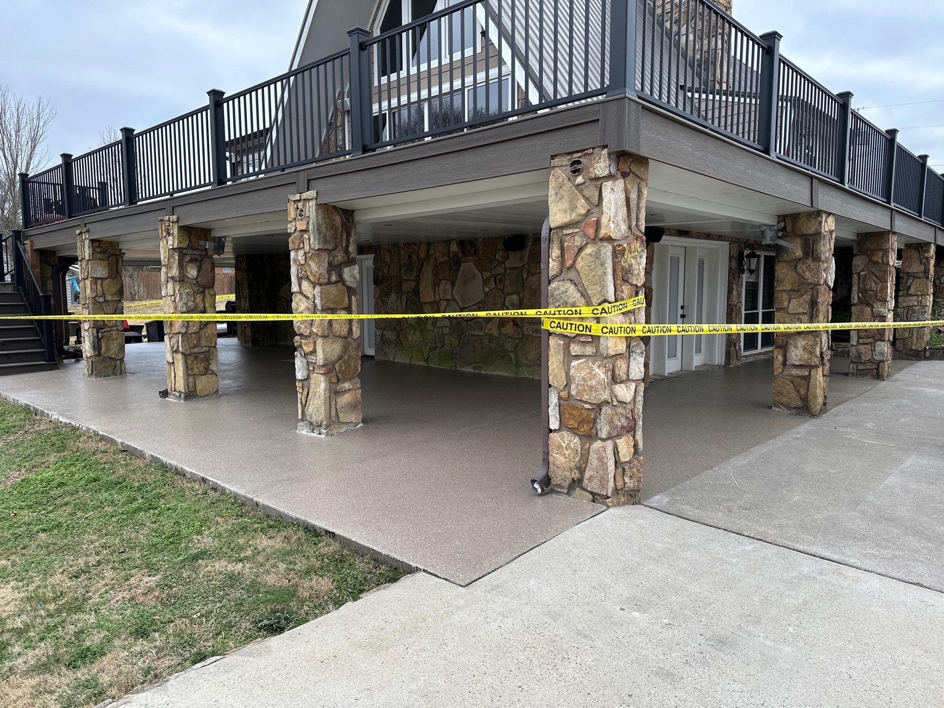 Back Porch using Obsidian by Elite Floor Solutions