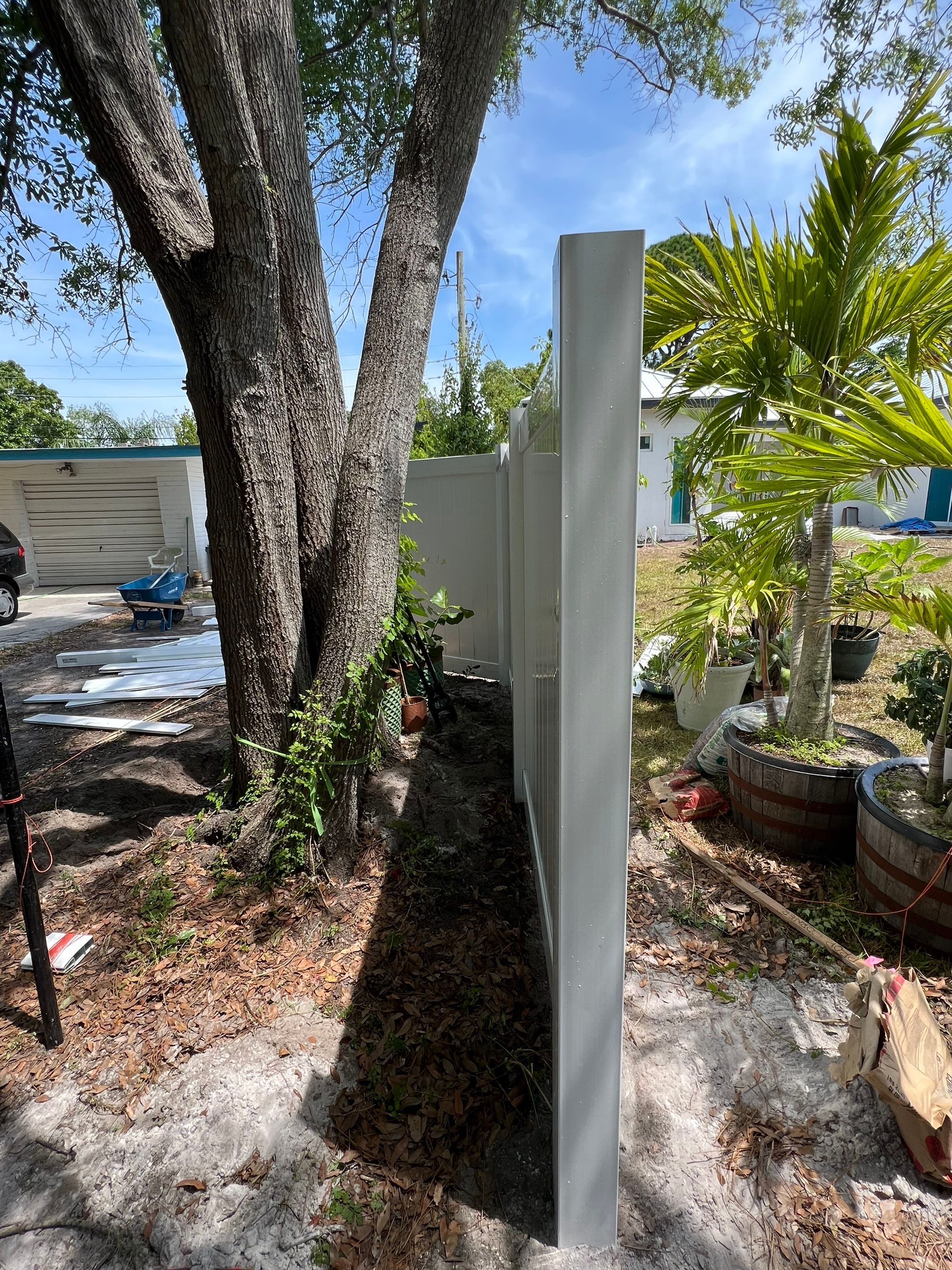 Sarasota, FL 6ft. Tall White Vinyl Privacy Fence by Asap fence and gates, LLC