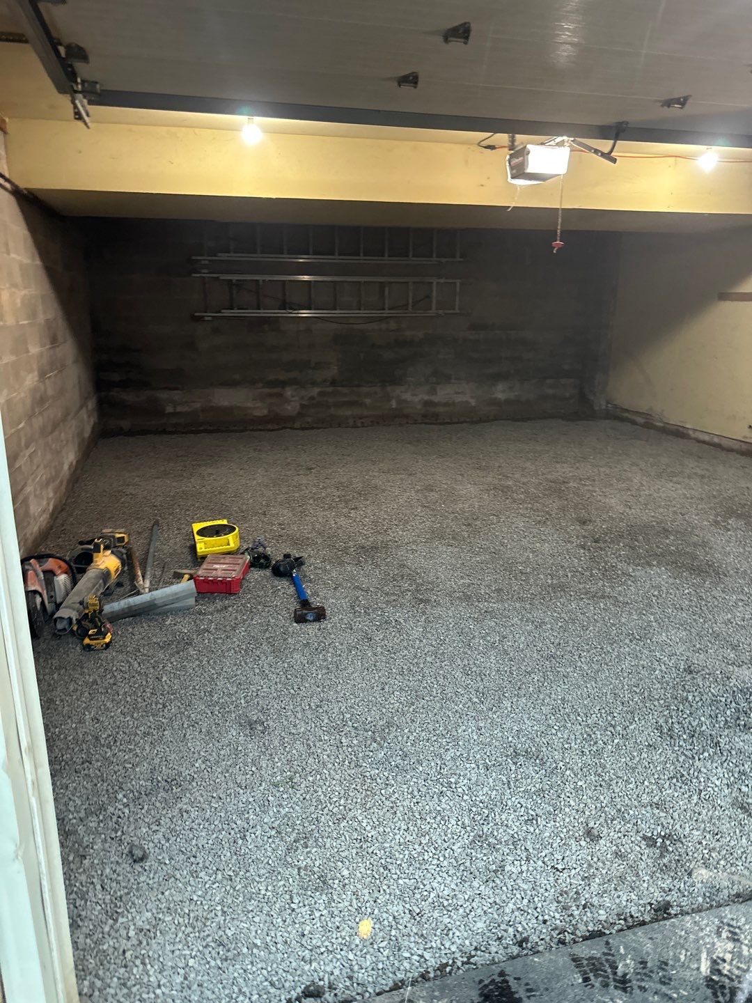 Concrete garage floor replacement  by NG Masonry & Construction LLC