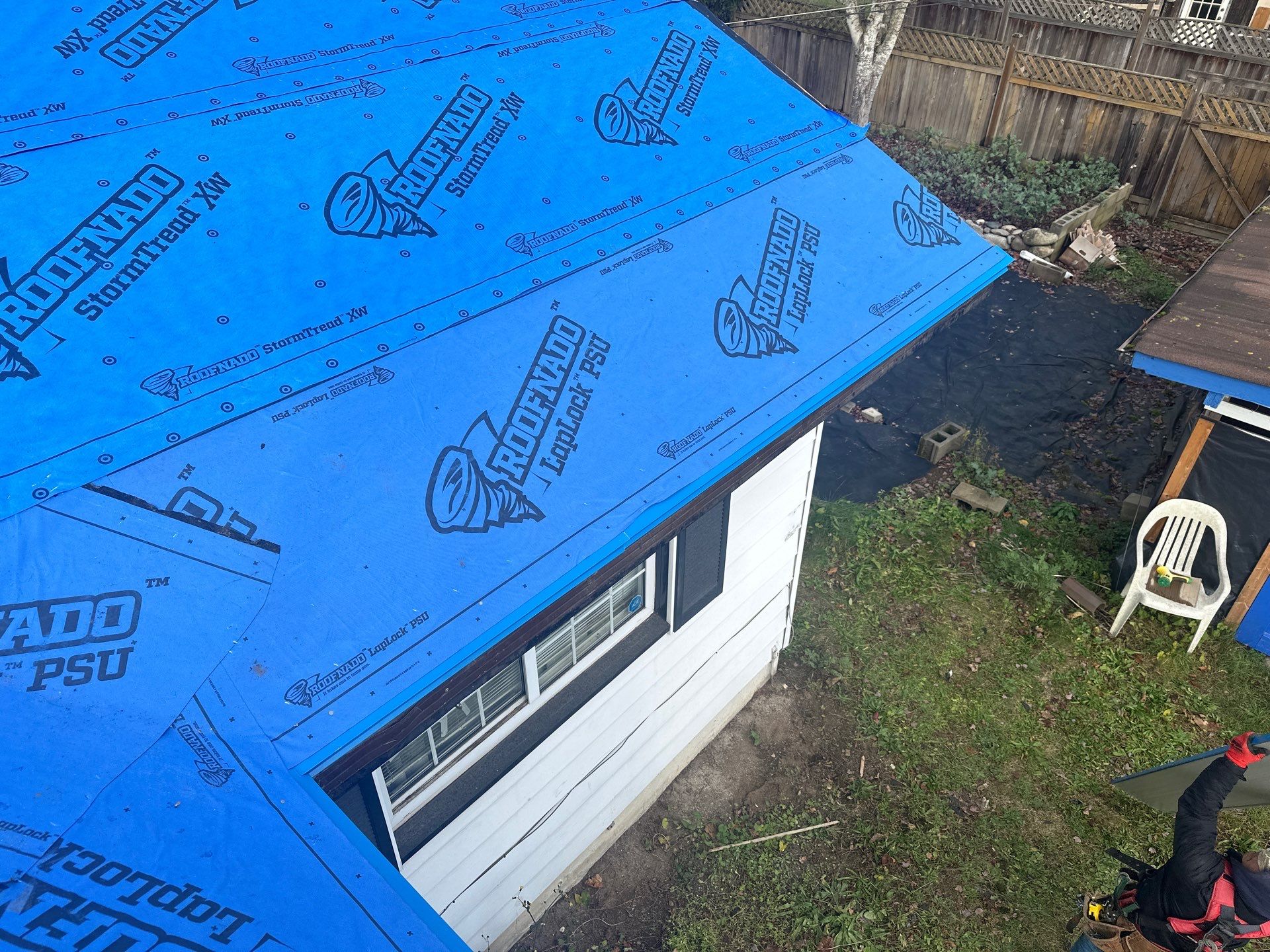 Residential Re-Roof using 12" Prolok metal  by Top Notch Roofing Inc