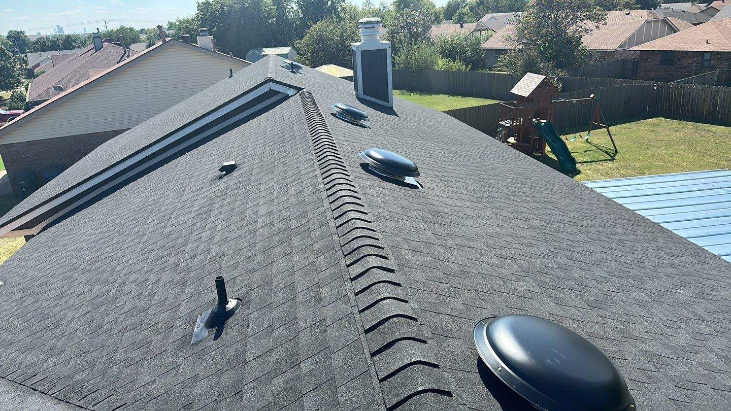 roof and vent replacement in Edmond by McCann's Roofing and Construction