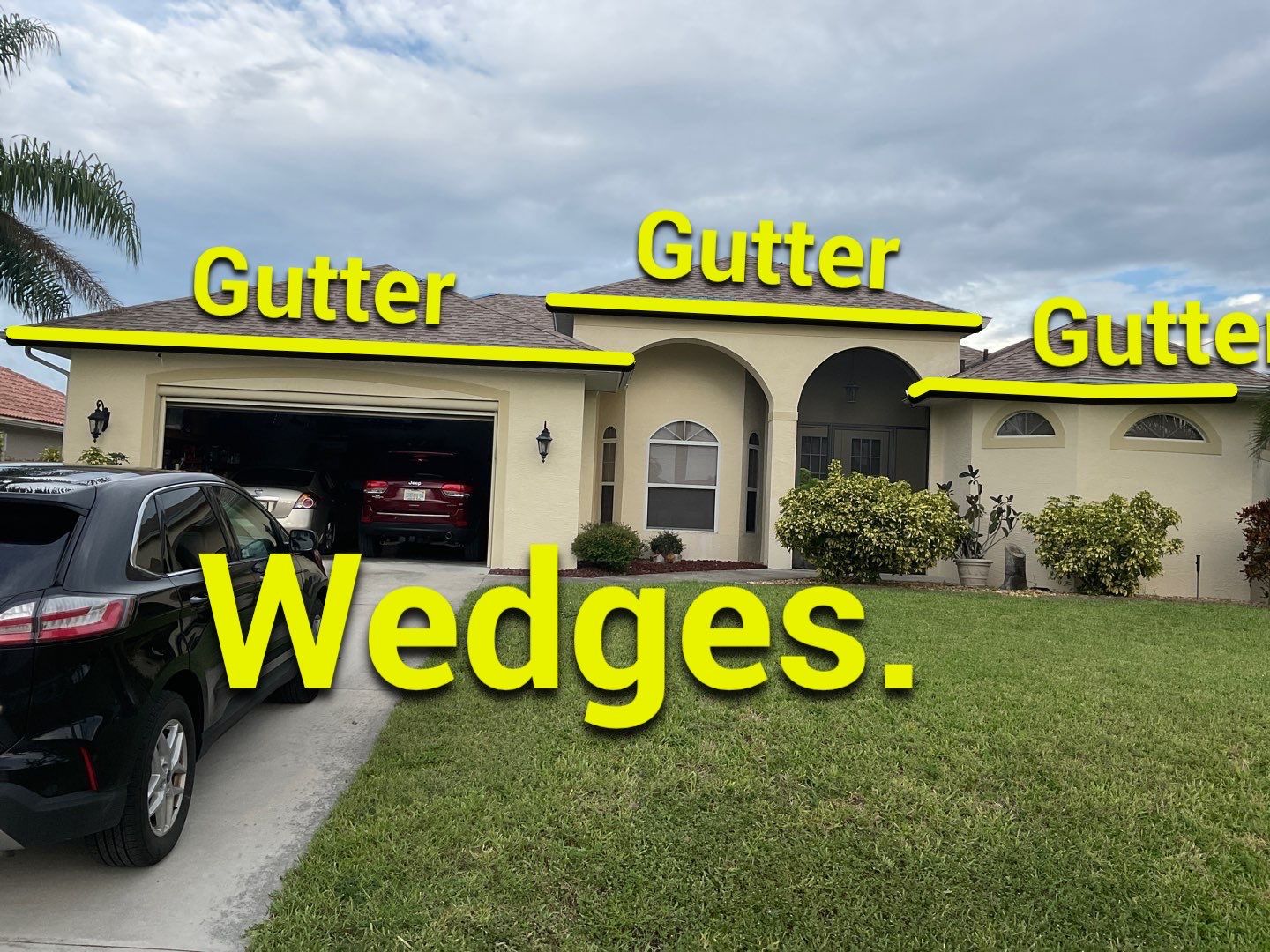 Gutter Installation Wedge in Cape Coral FL by Gutter Professors