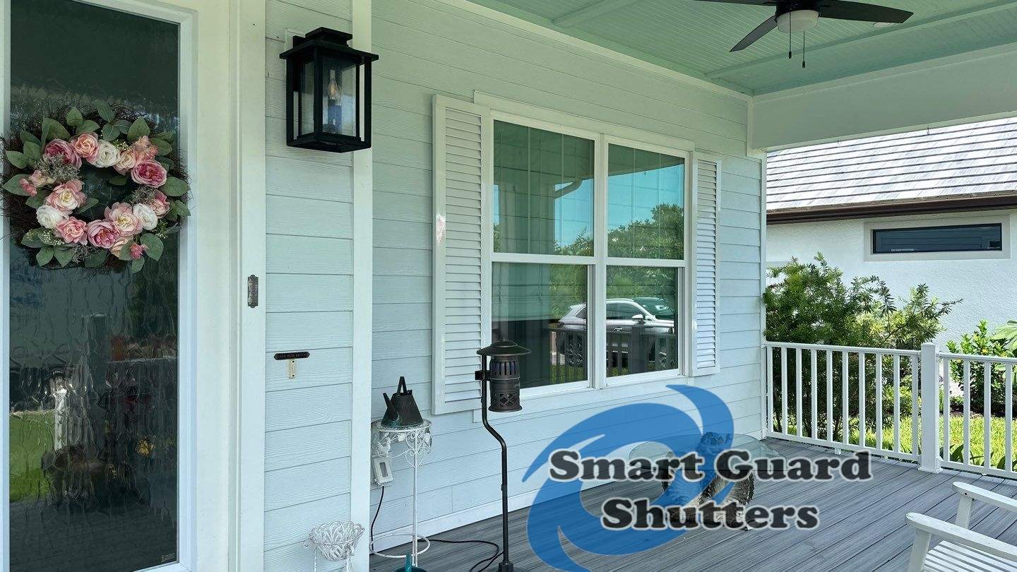 Decorative Colonials in Signal White by Smart Guard Shutters