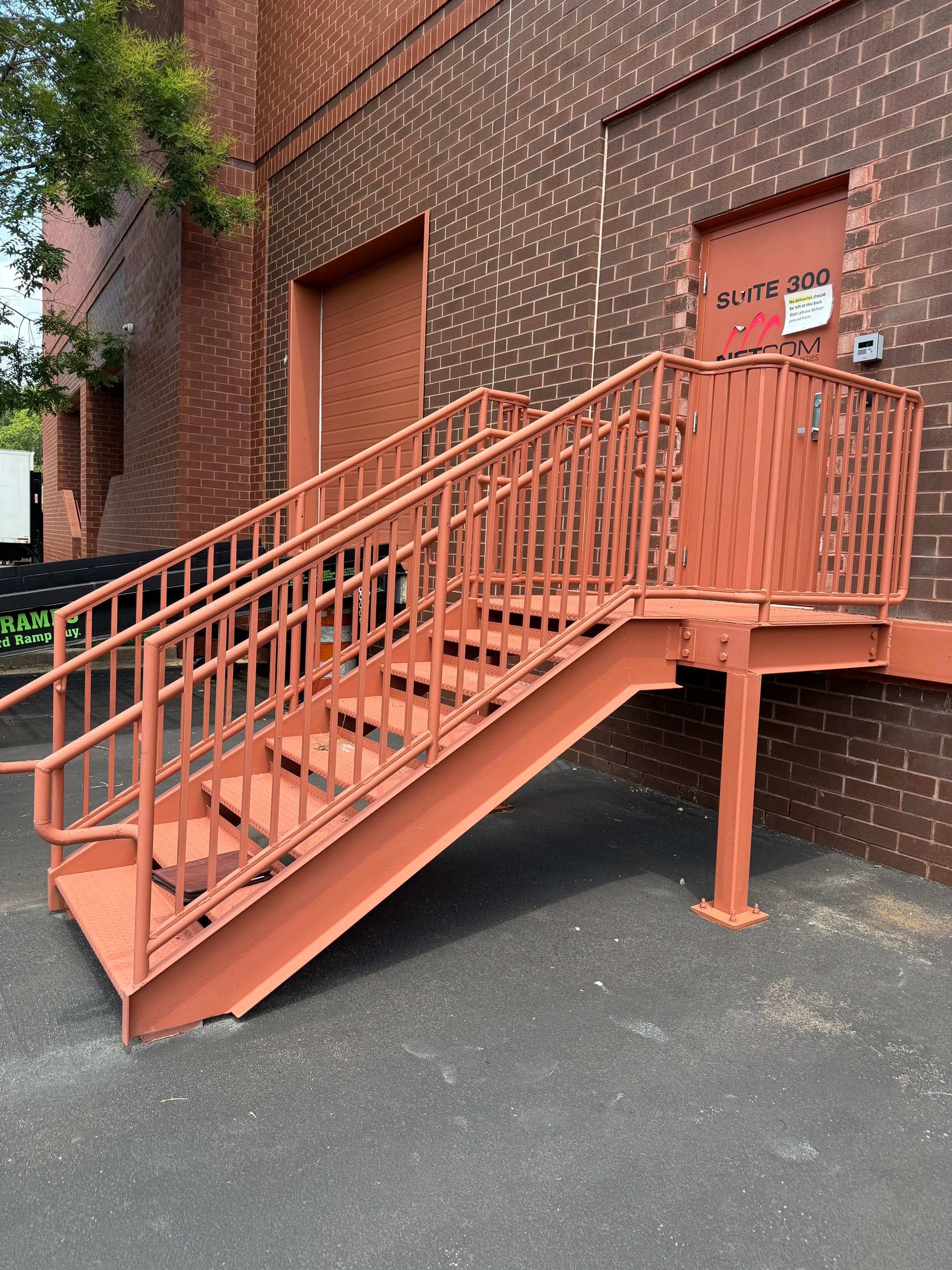Industrial Structural Staircase & Pipe Railings – Gateway Center – Gaithersburg, MD by Capitol Iron Works