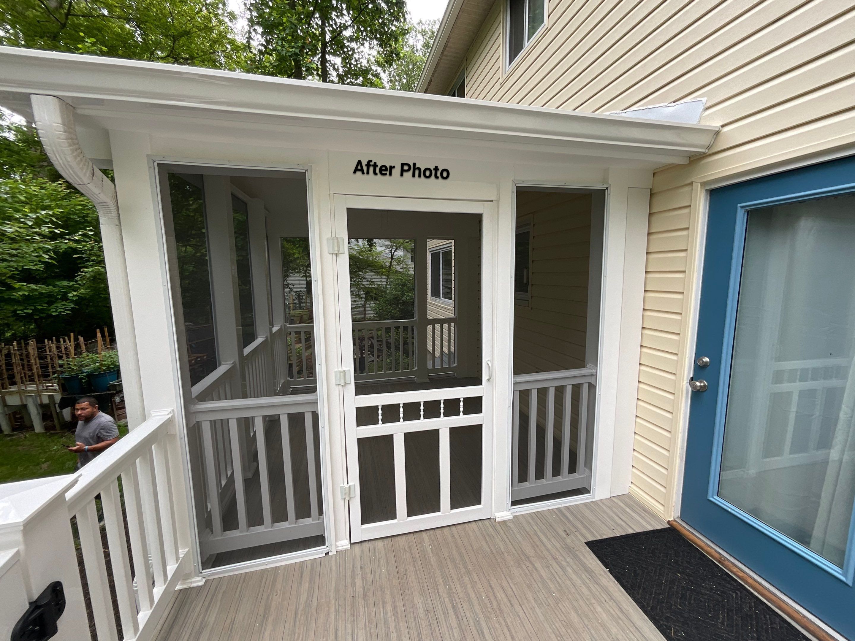 New Screen in cover porch  by Alpha Design Services