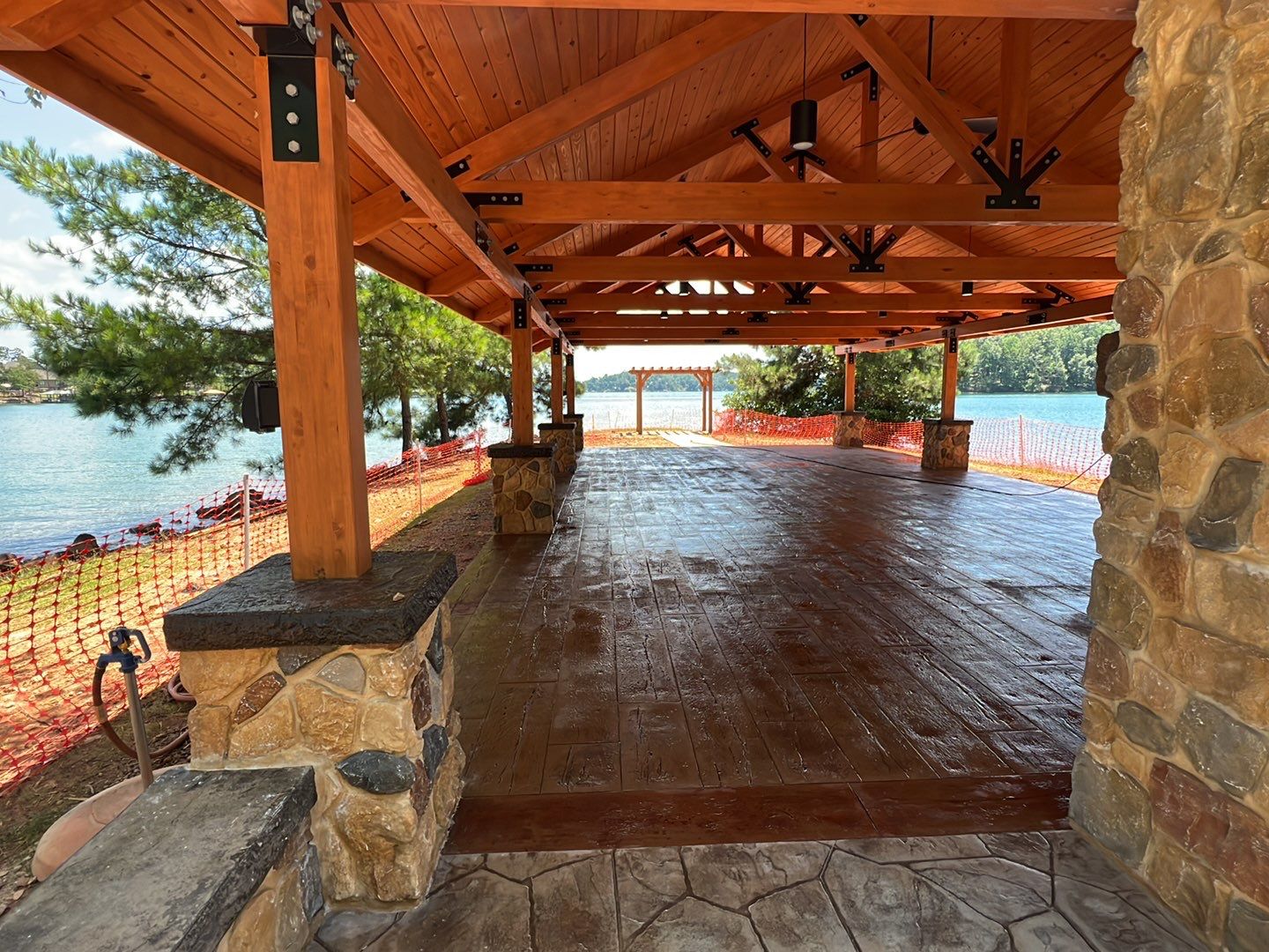 Stamped Concrete Pavilion Slab by Xtreme Concrete Services