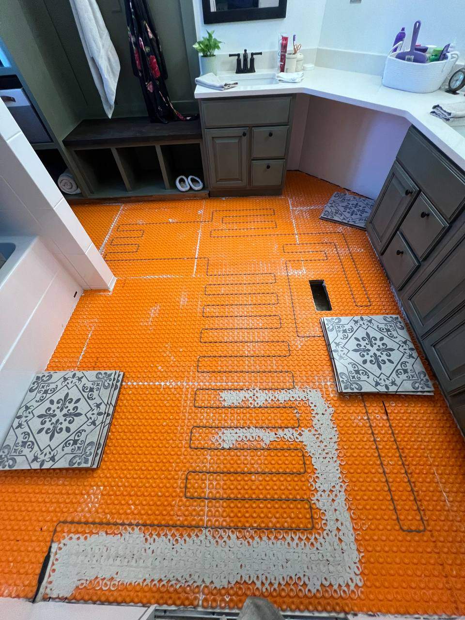 Floor Tile Installation by Handyman State LLC