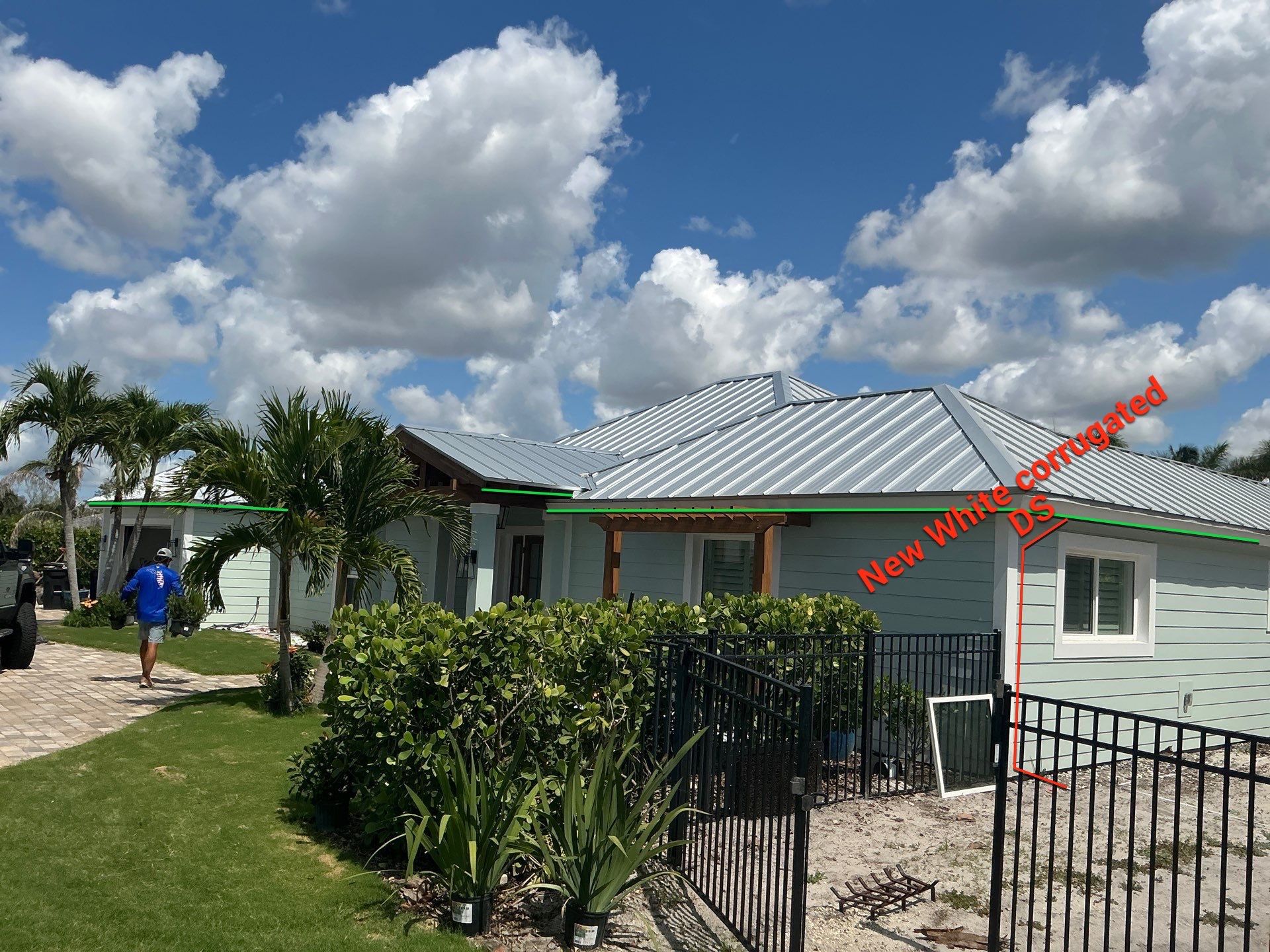 Half-Round Aluminum Gutters in Fort Myers FL by Gutter Professors