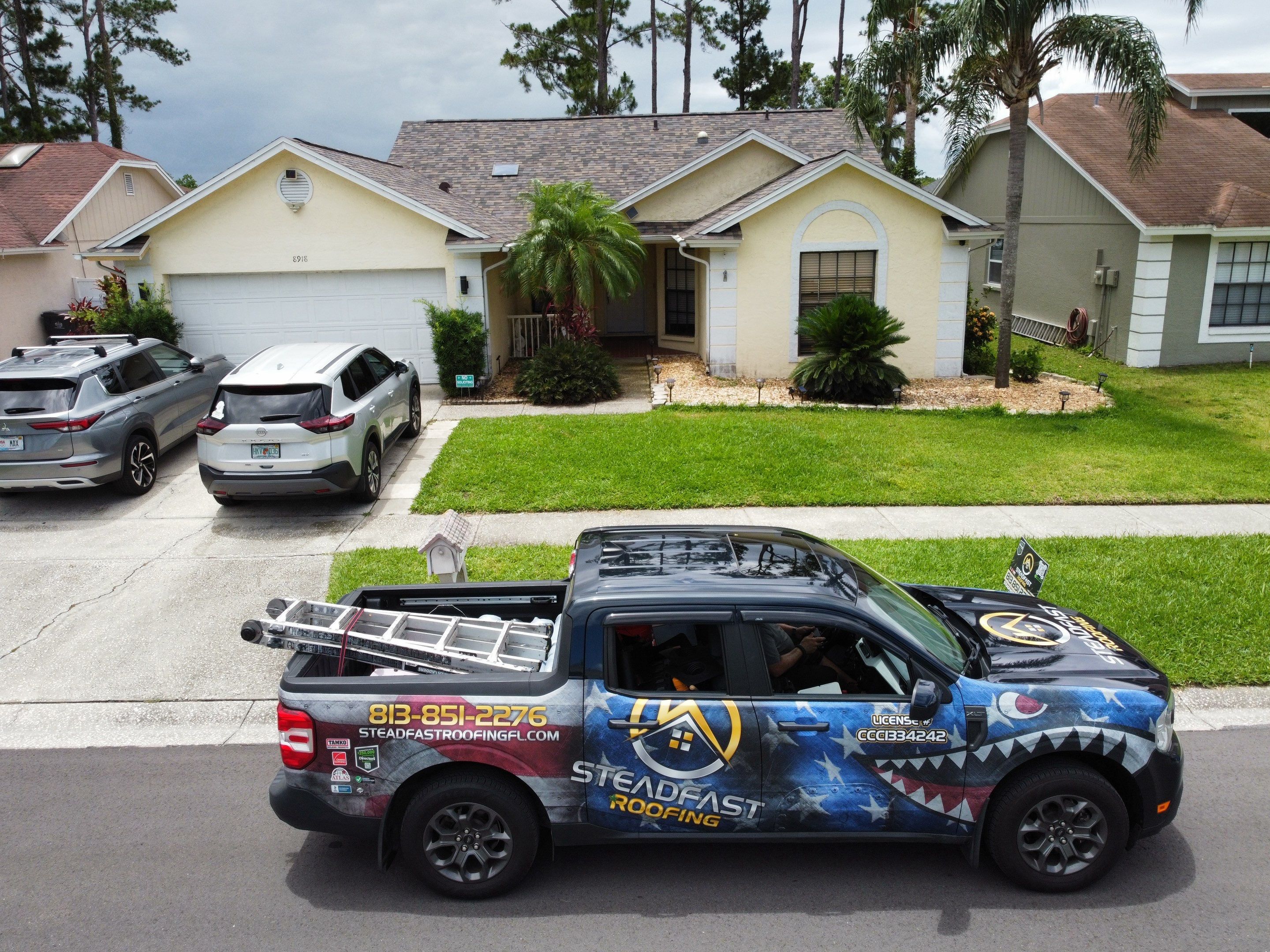 Roof Replacement in Tampa, FL. by Steadfast Roofing